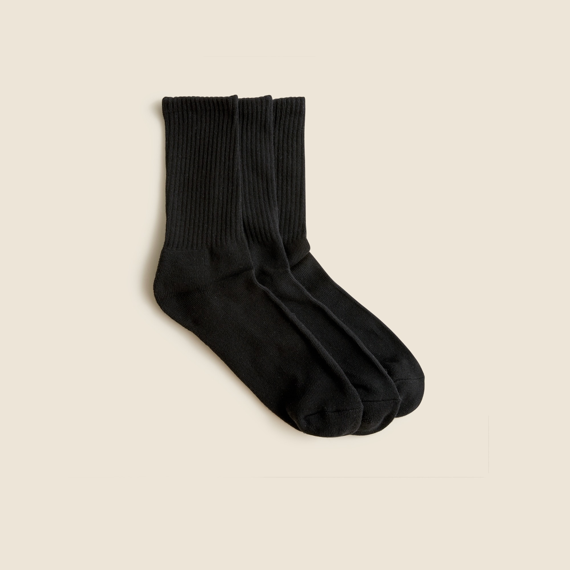 Athletic crew socks three-pack