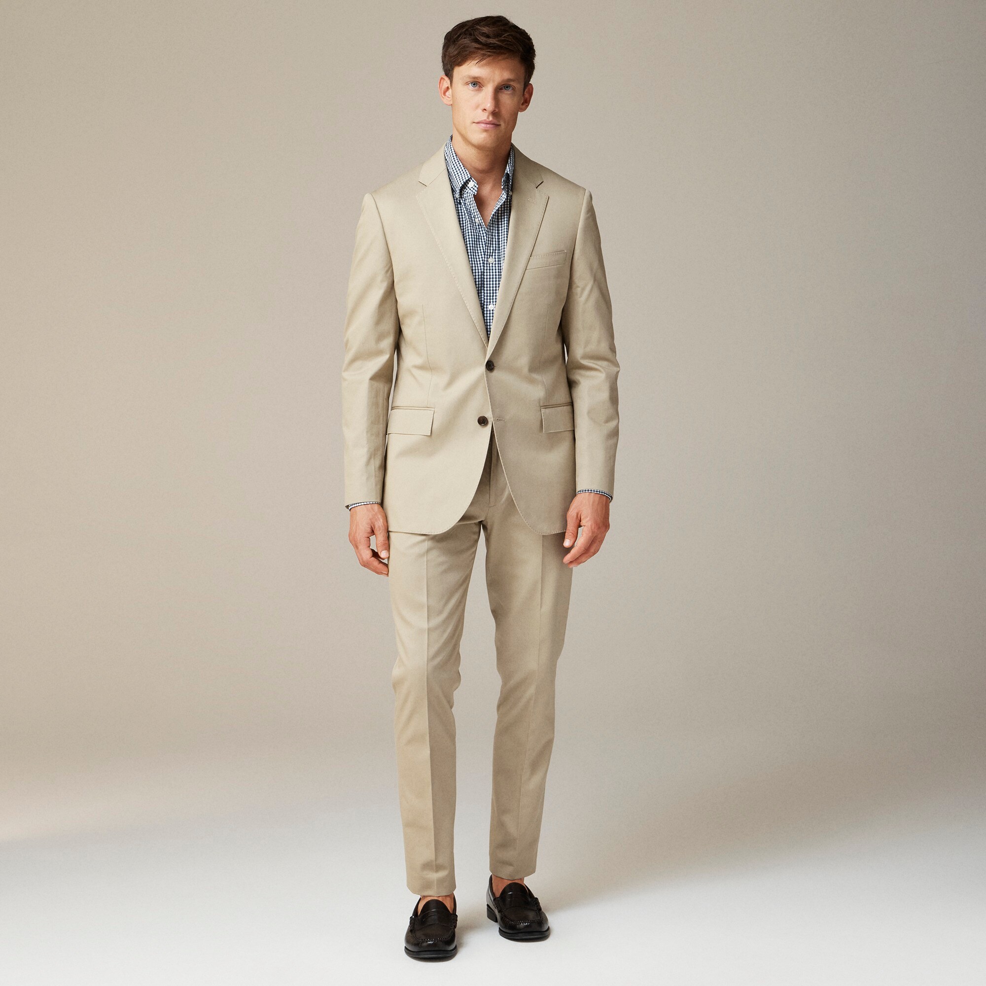 mens Ludlow Slim-fit suit jacket in Italian chino