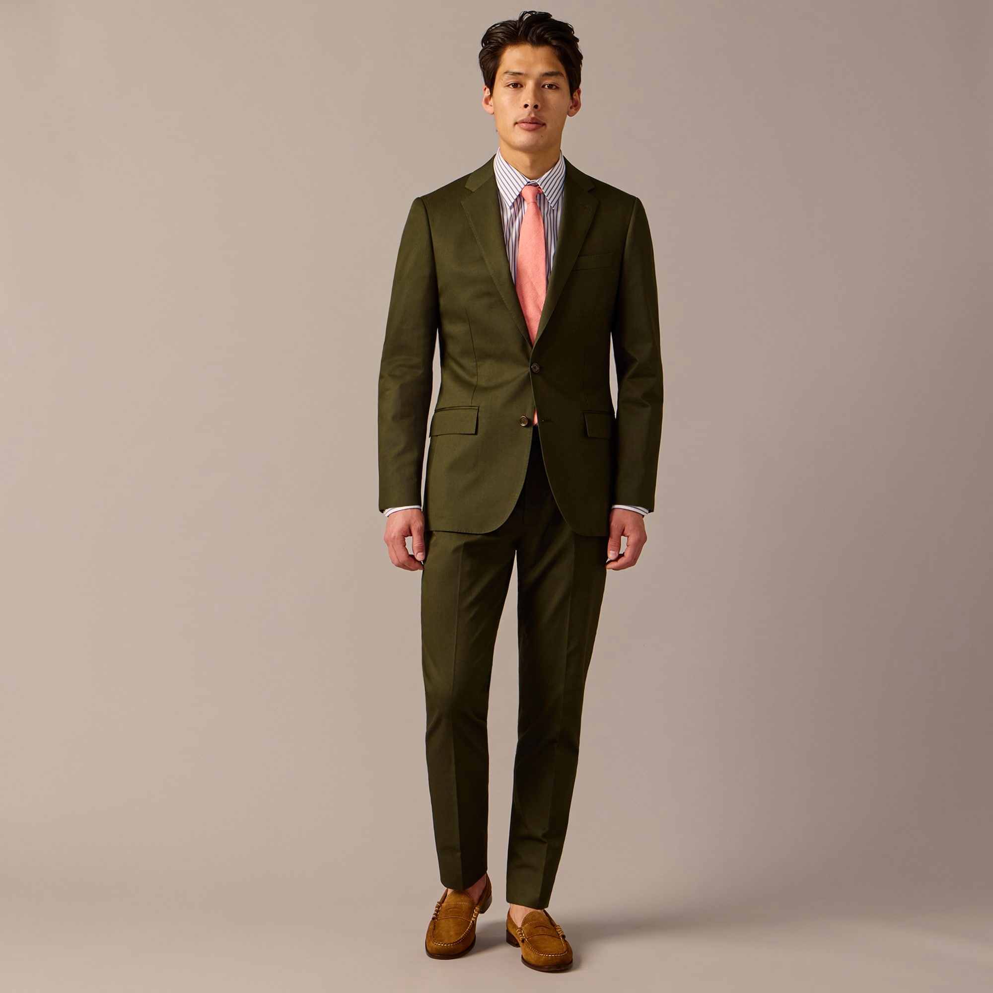 Ludlow Slim-fit suit jacket in Italian chino