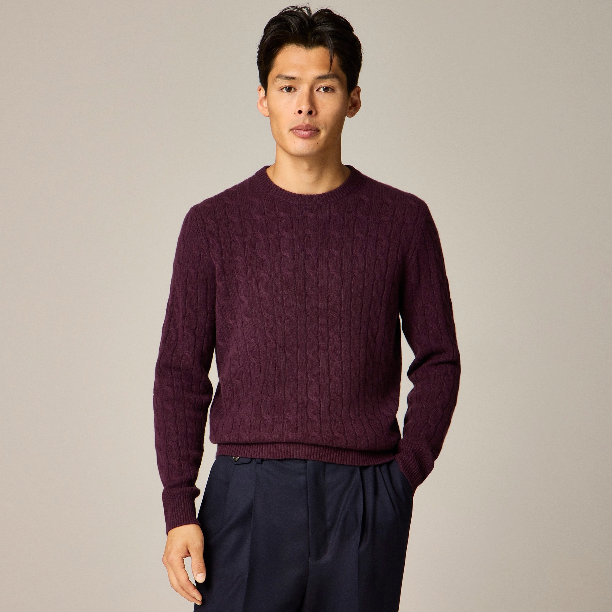 mens Cashmere cable-knit sweater