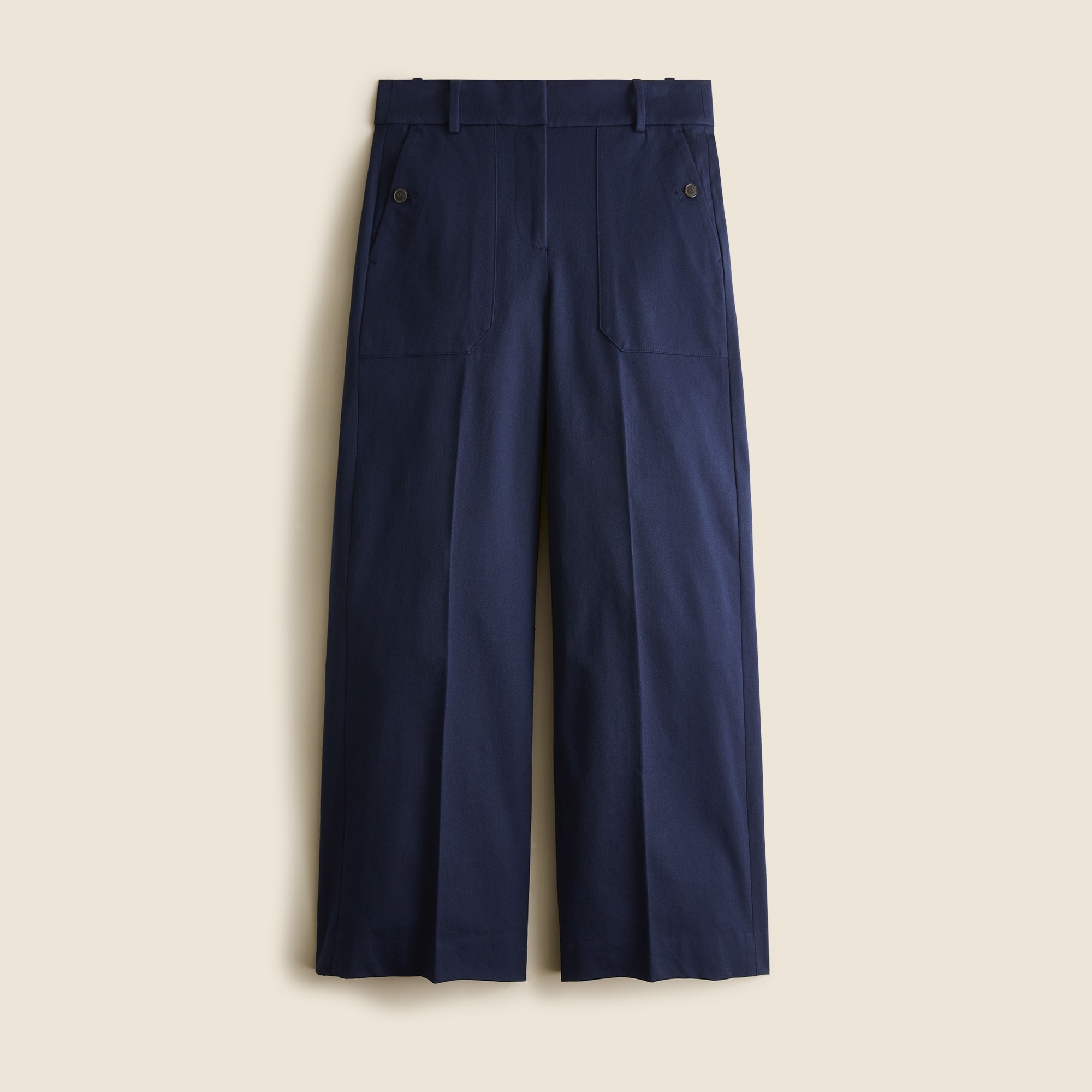  Petite Sydney wide-leg pant in bi-stretch cotton blend