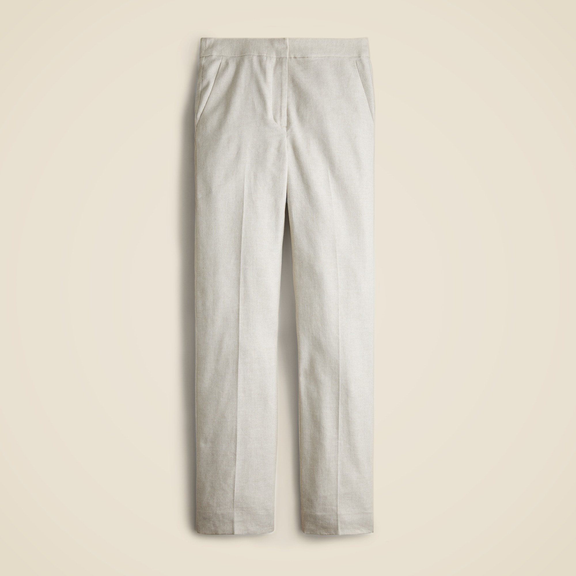  Kate straight-leg pant in stretch linen blend