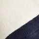 Athletic crew socks in gym stripe WHITE NAVY STRIPE