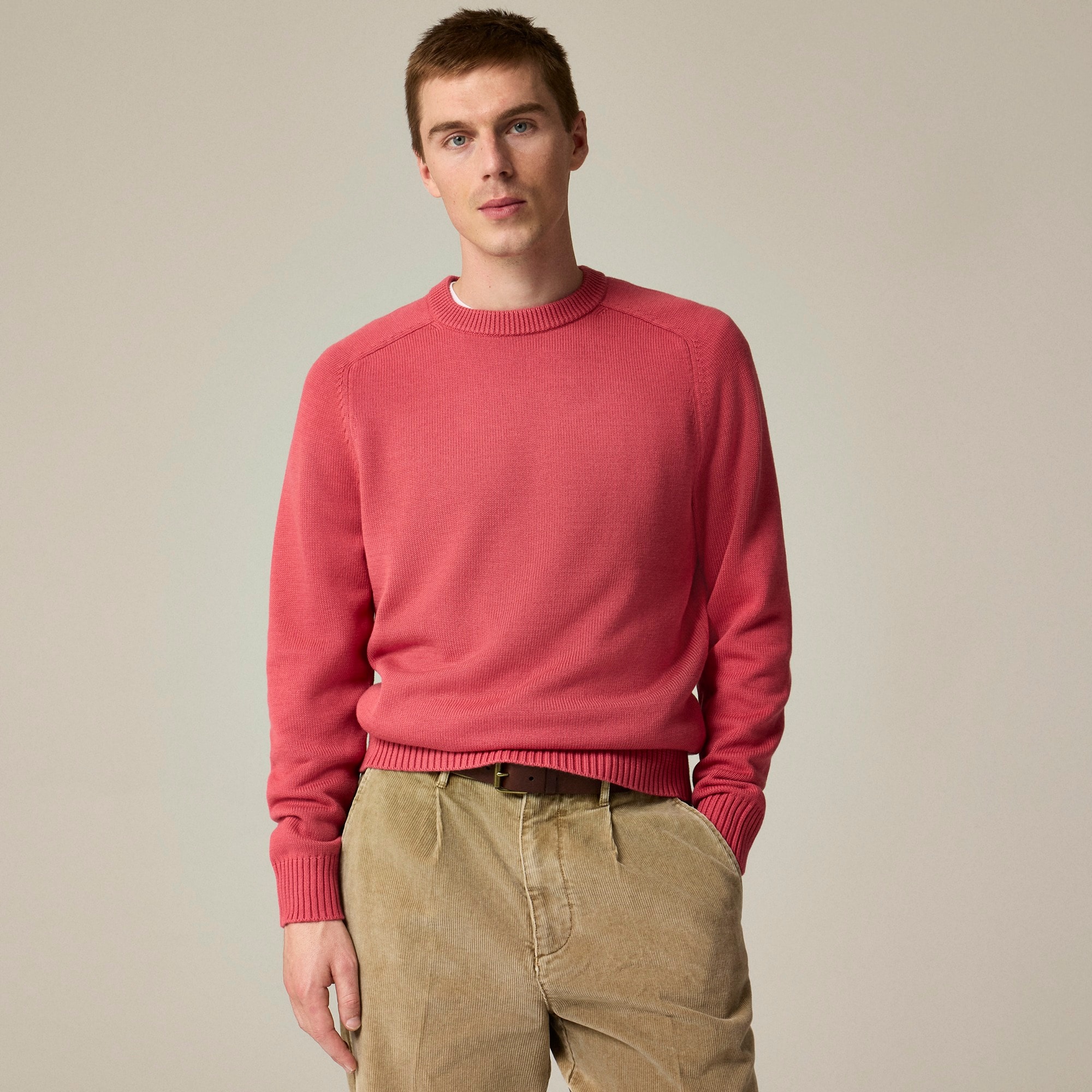 mens Heritage cotton crewneck sweater