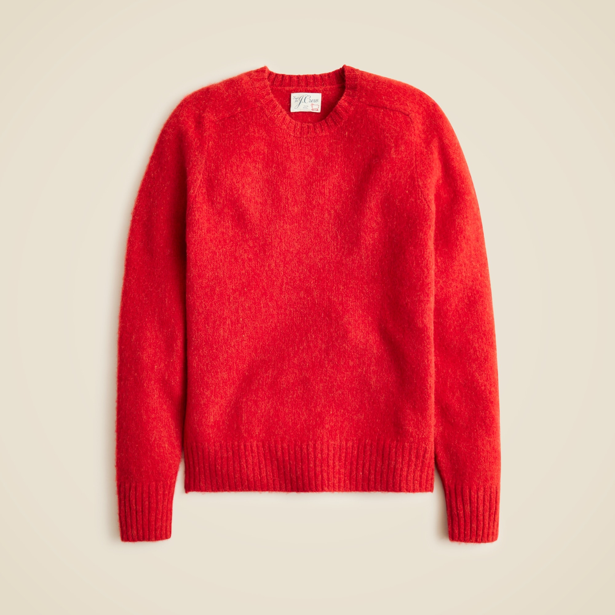 mens Brushed wool crewneck sweater