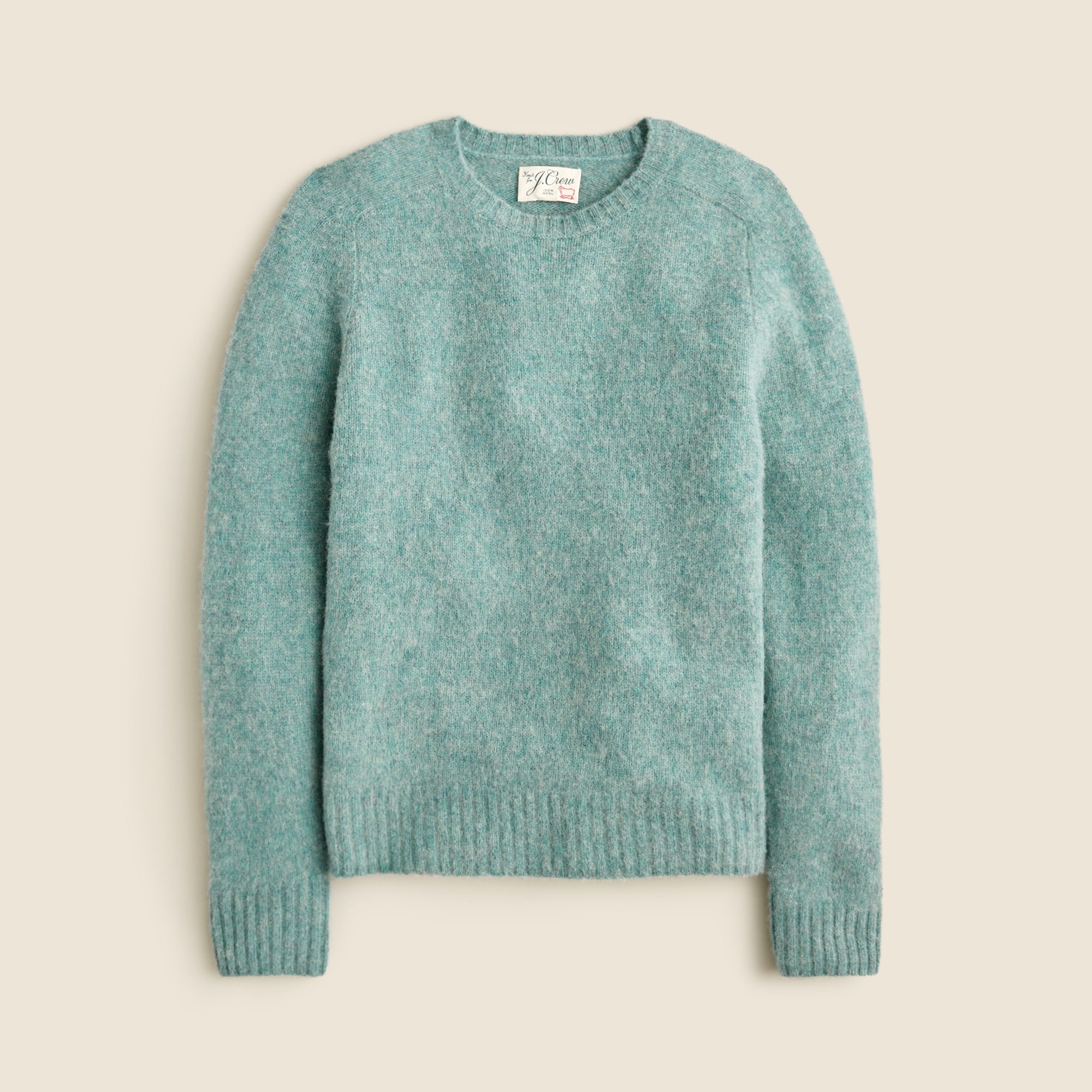  Brushed wool crewneck sweater