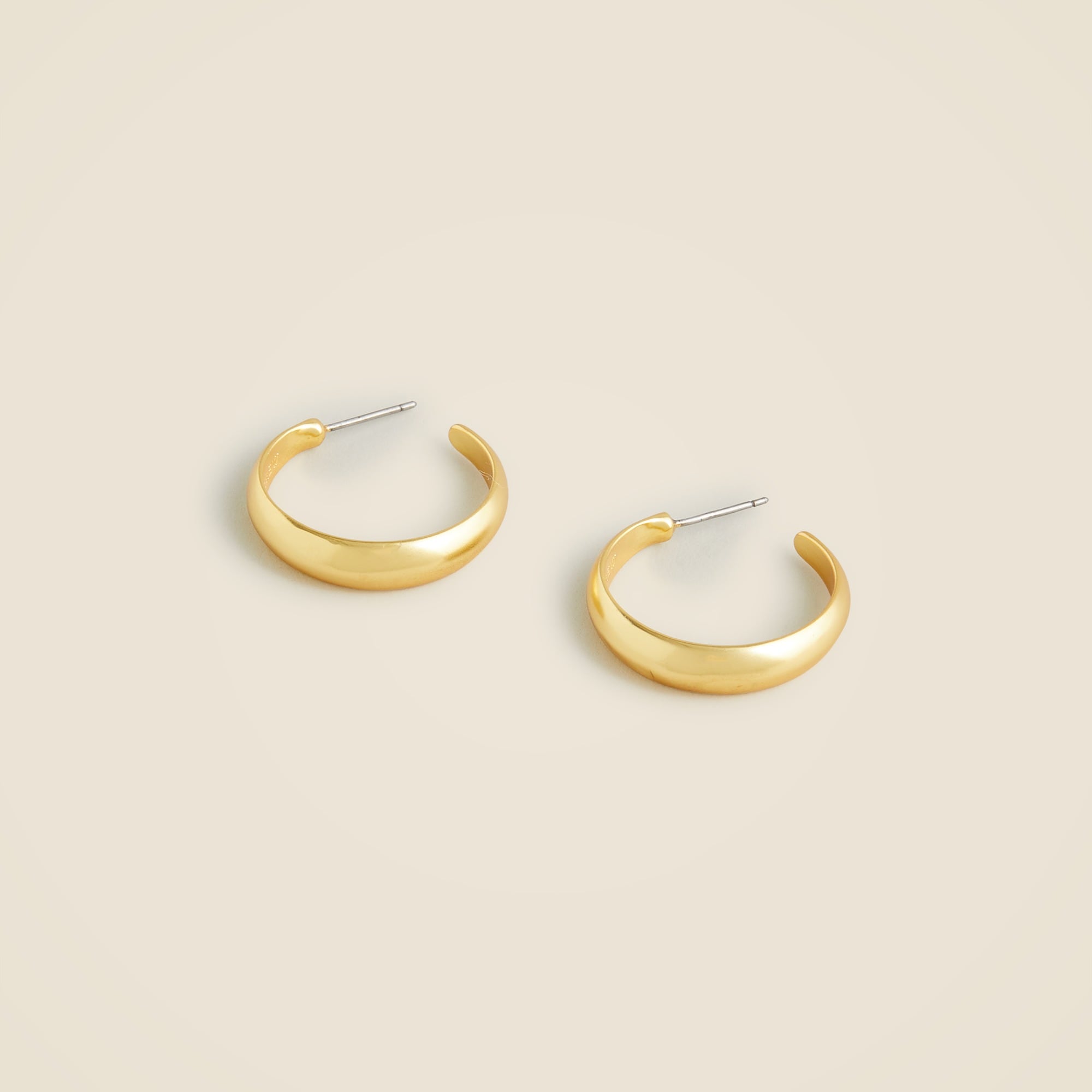  Dainty gold-plated hoop earrings