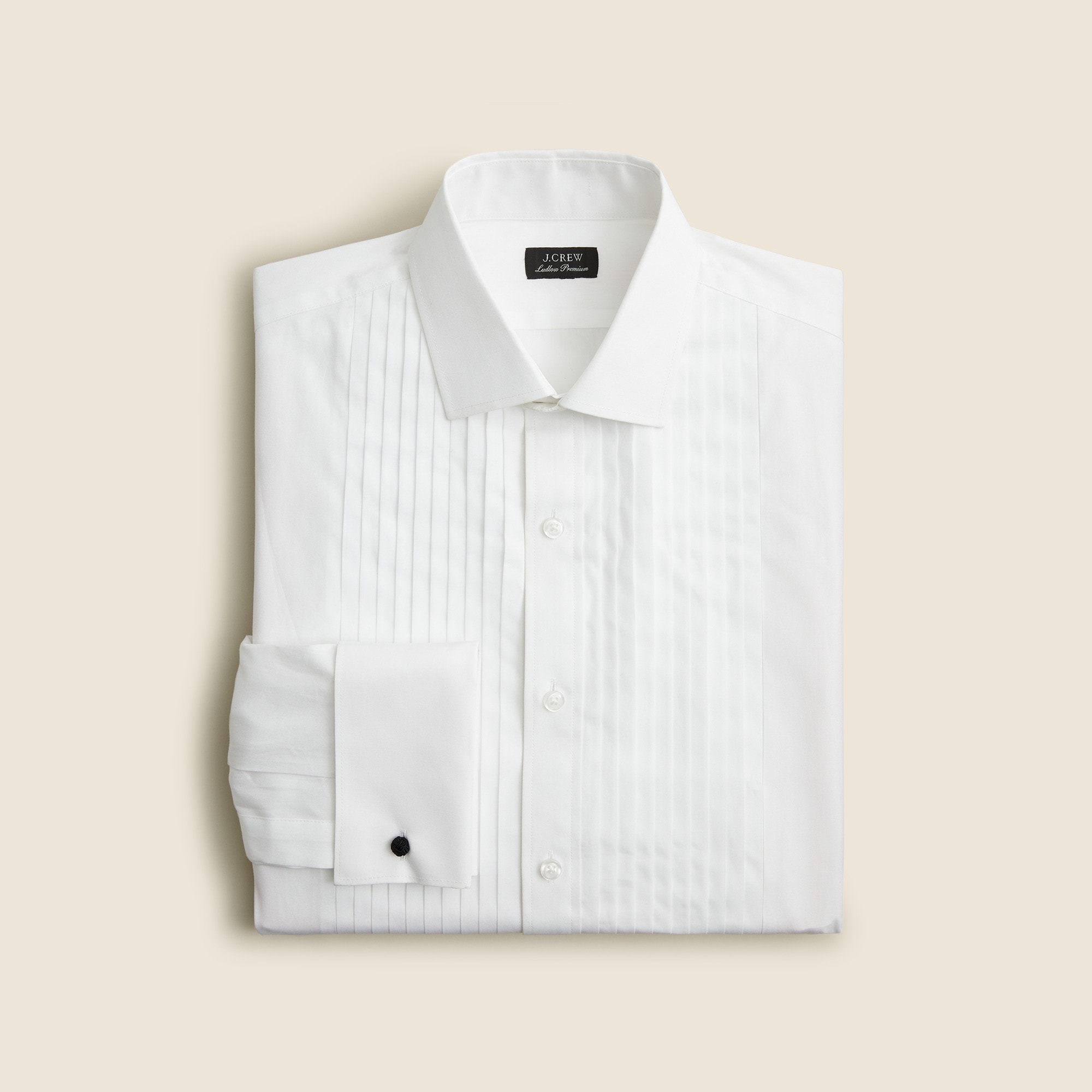 mens Ludlow pleated-bib tuxedo shirt