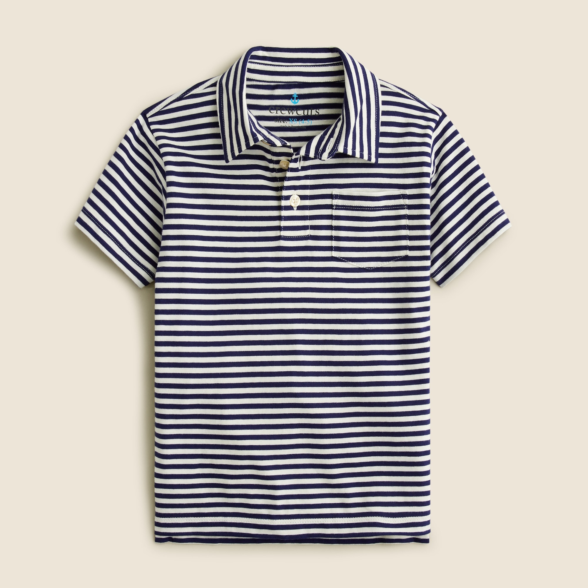  Kids' short-sleeve polo shirt in stripe