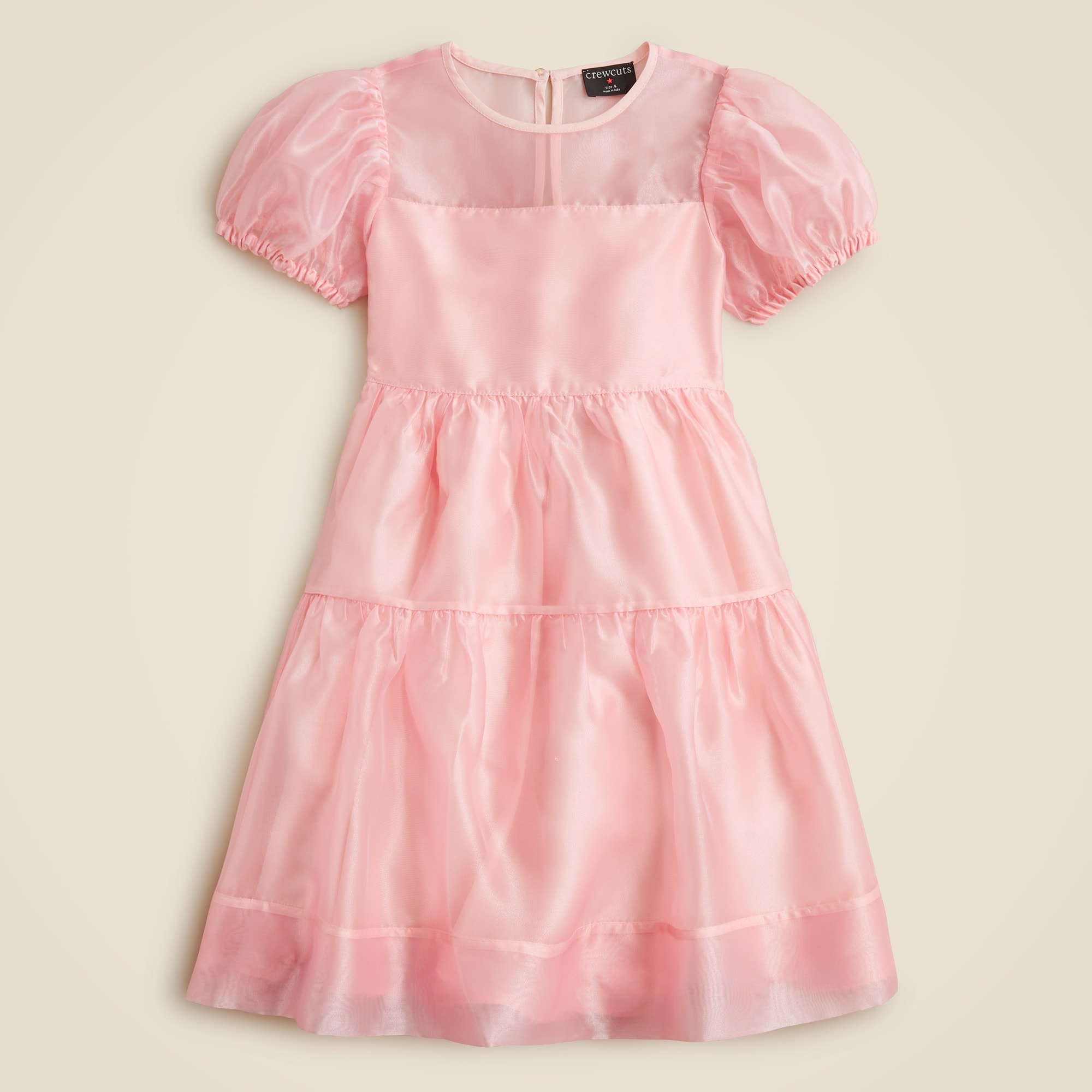 girls Girls&apos; organza tiered dress