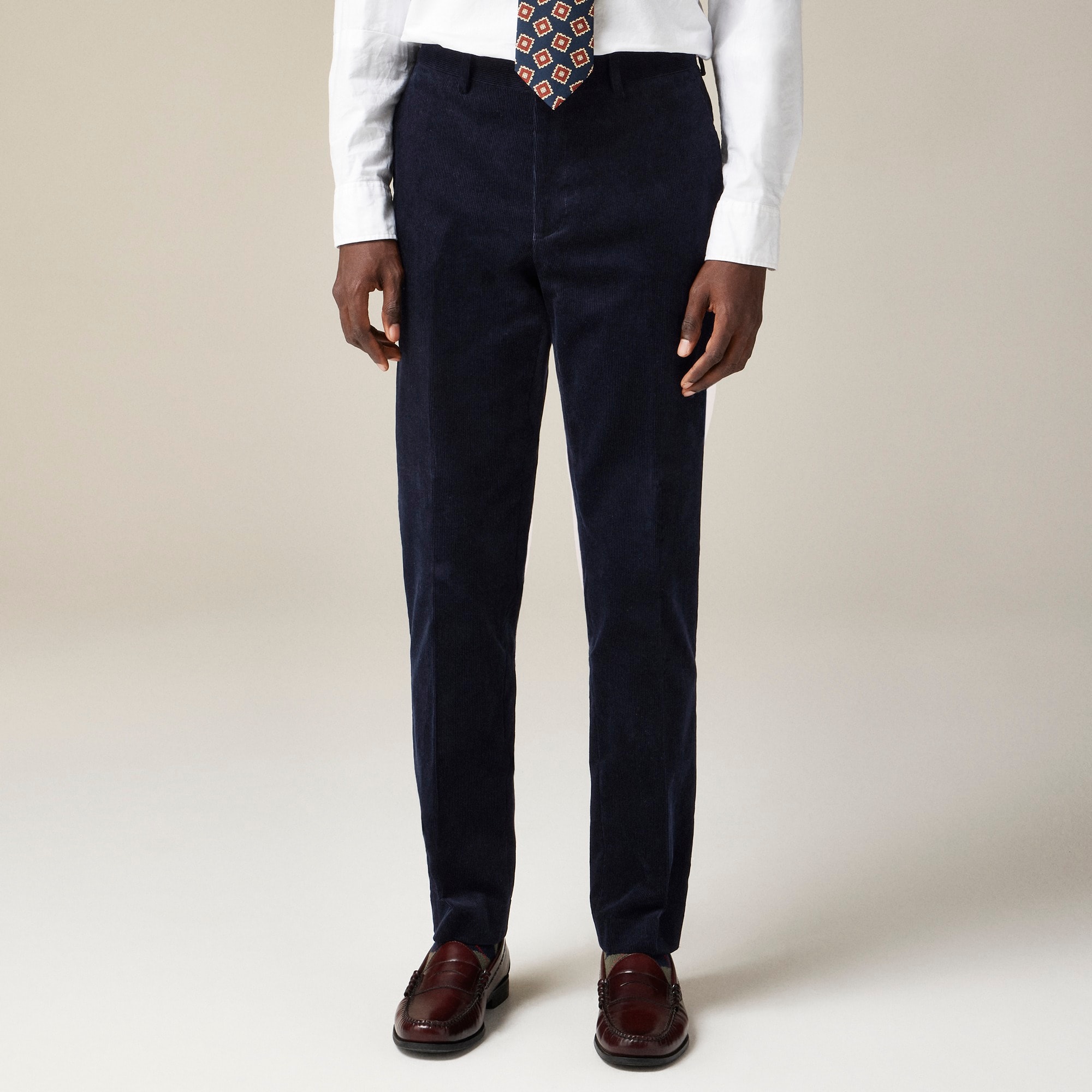 mens Ludlow Slim-fit suit pant in Italian cotton corduroy