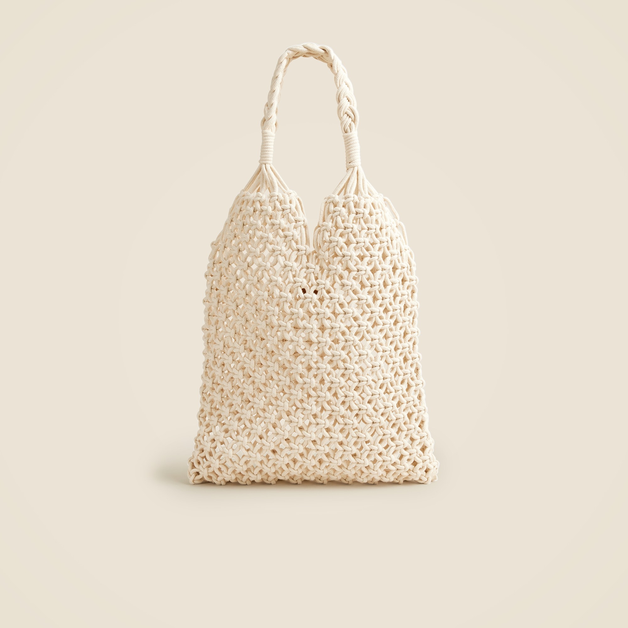 womens Cadiz hand-knotted rope tote