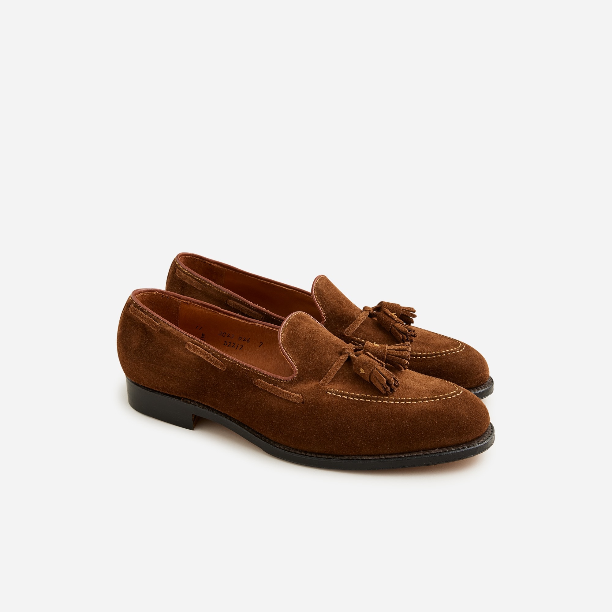 mens Alden&reg; for J.Crew suede tassel loafers