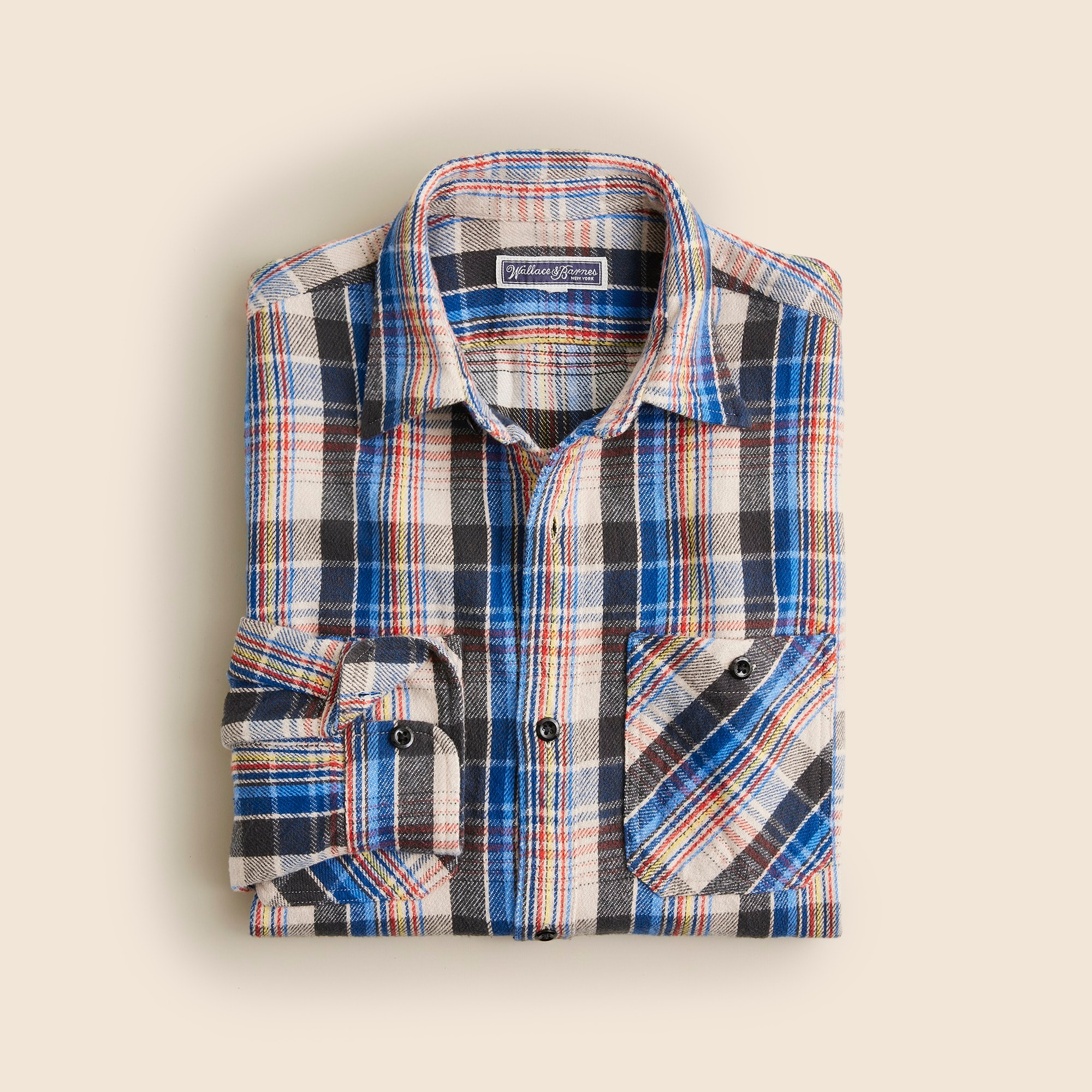 mens Wallace &amp; Barnes heritage flannel workshirt