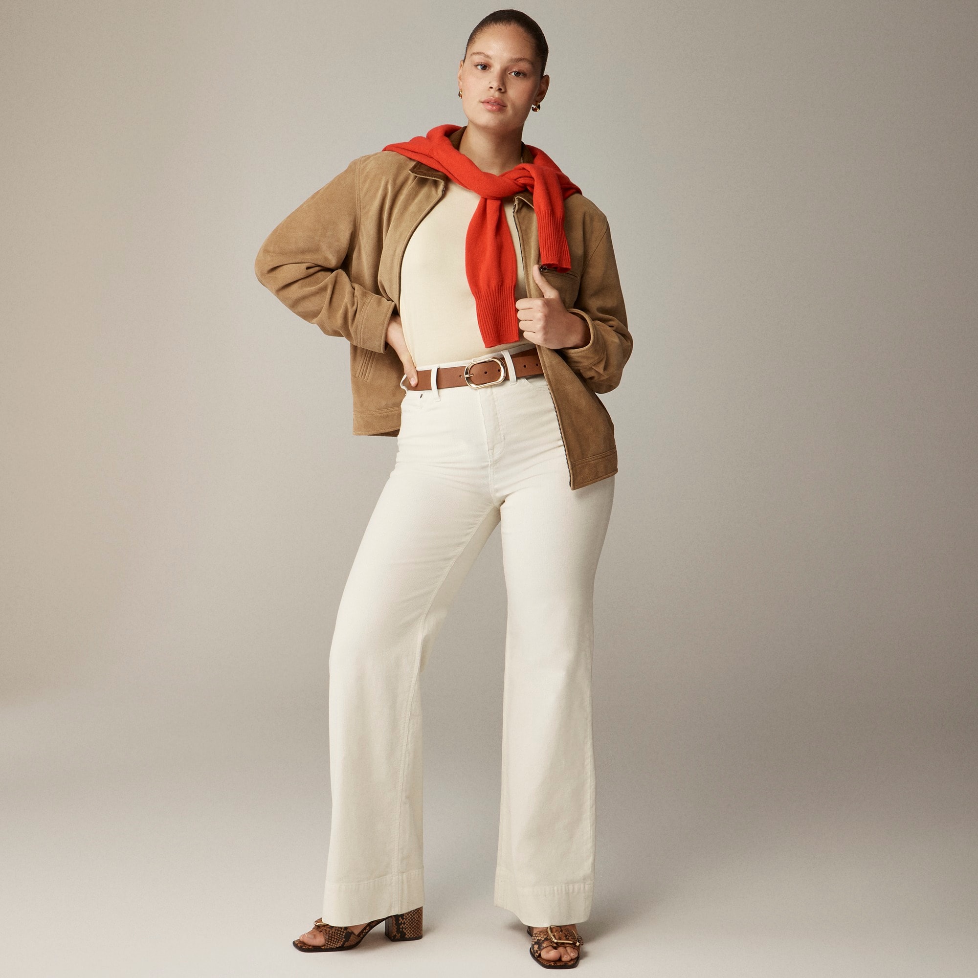  Wide-leg corduroy trouser