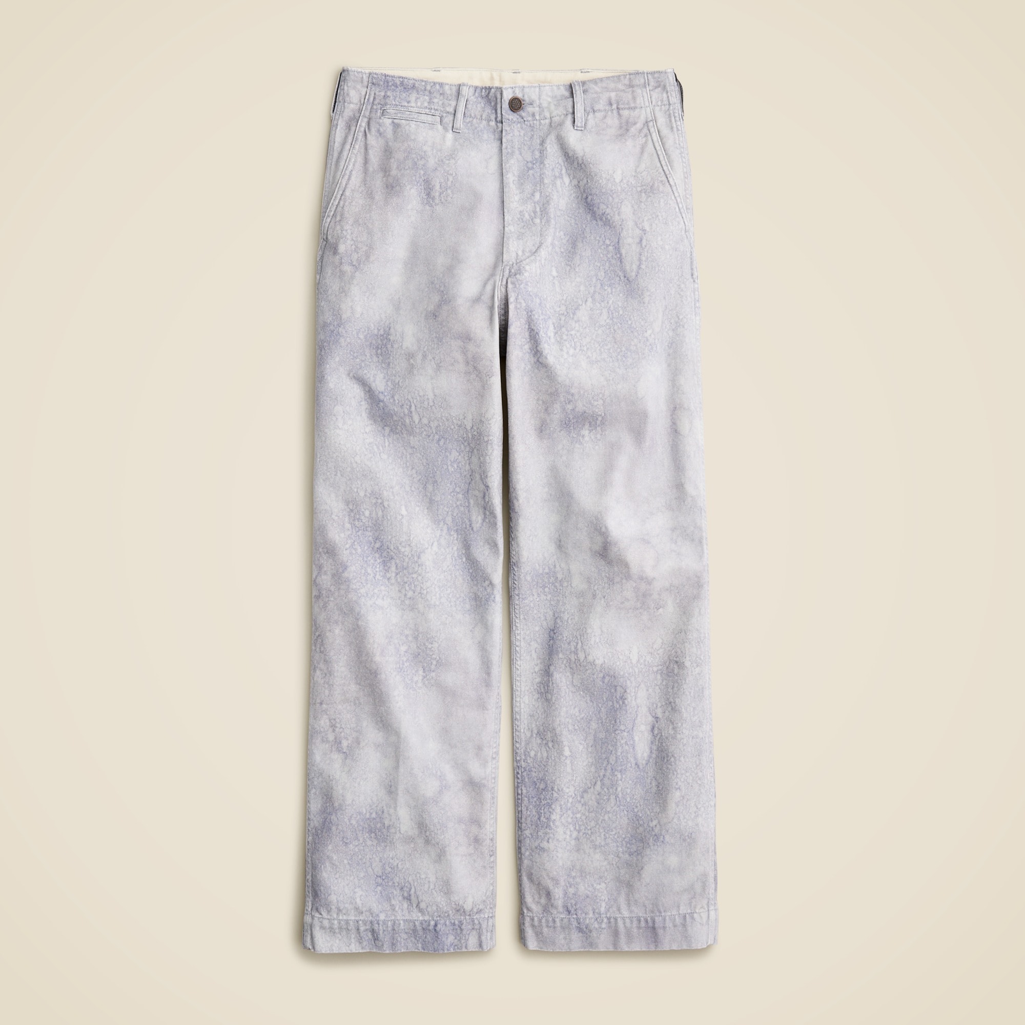 mens BEAMS PLUS MIL trouser in canvas print