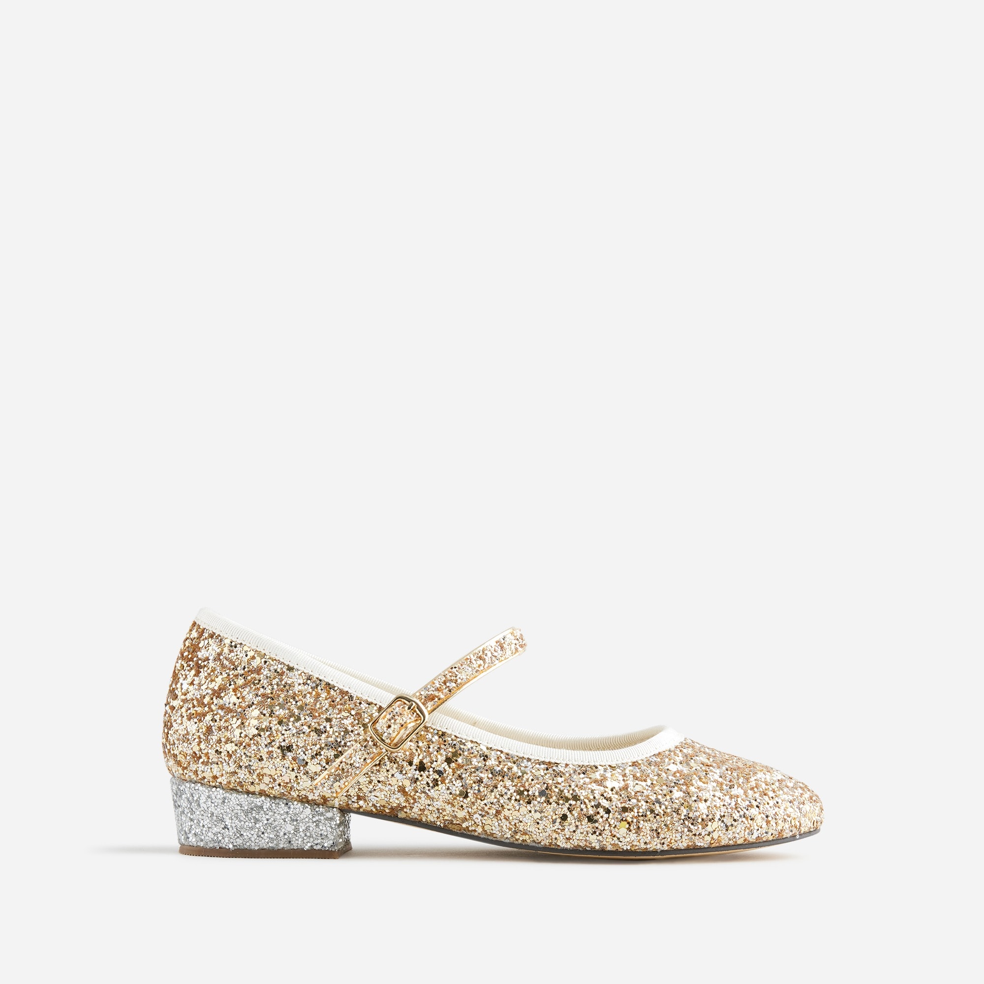  Girls' glitter ballet pumps