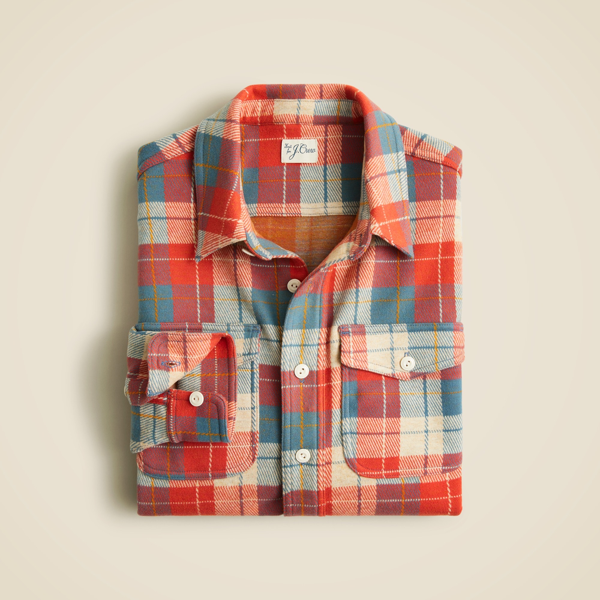  Seaboard soft-knit shirt in plaid