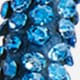 Girls' skinny crystal headband BLUE