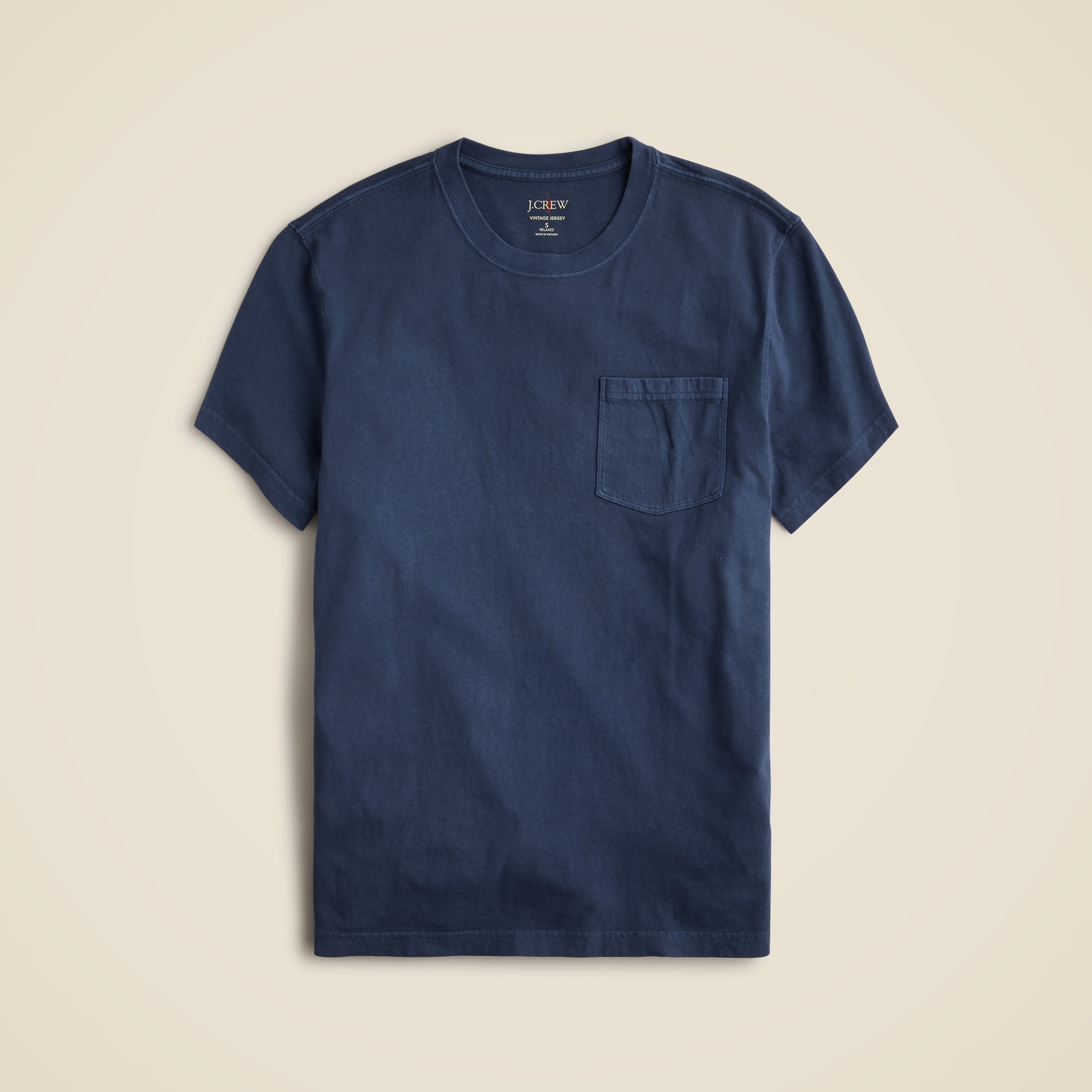  Vintage-wash cotton pocket T-shirt