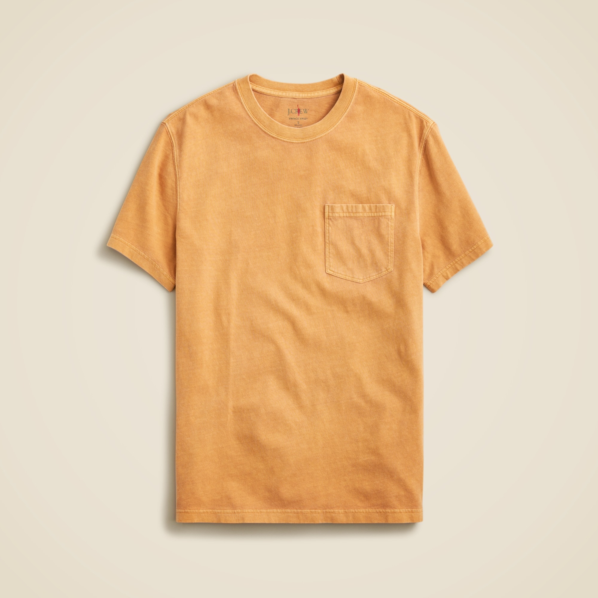  Vintage-wash cotton pocket T-shirt