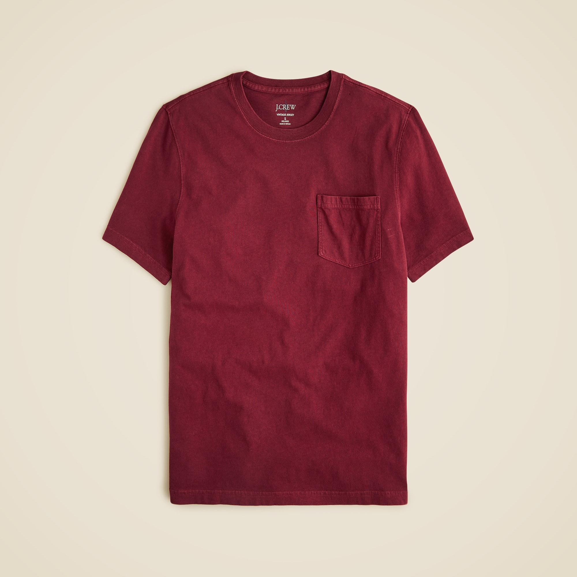  Vintage-wash cotton pocket T-shirt