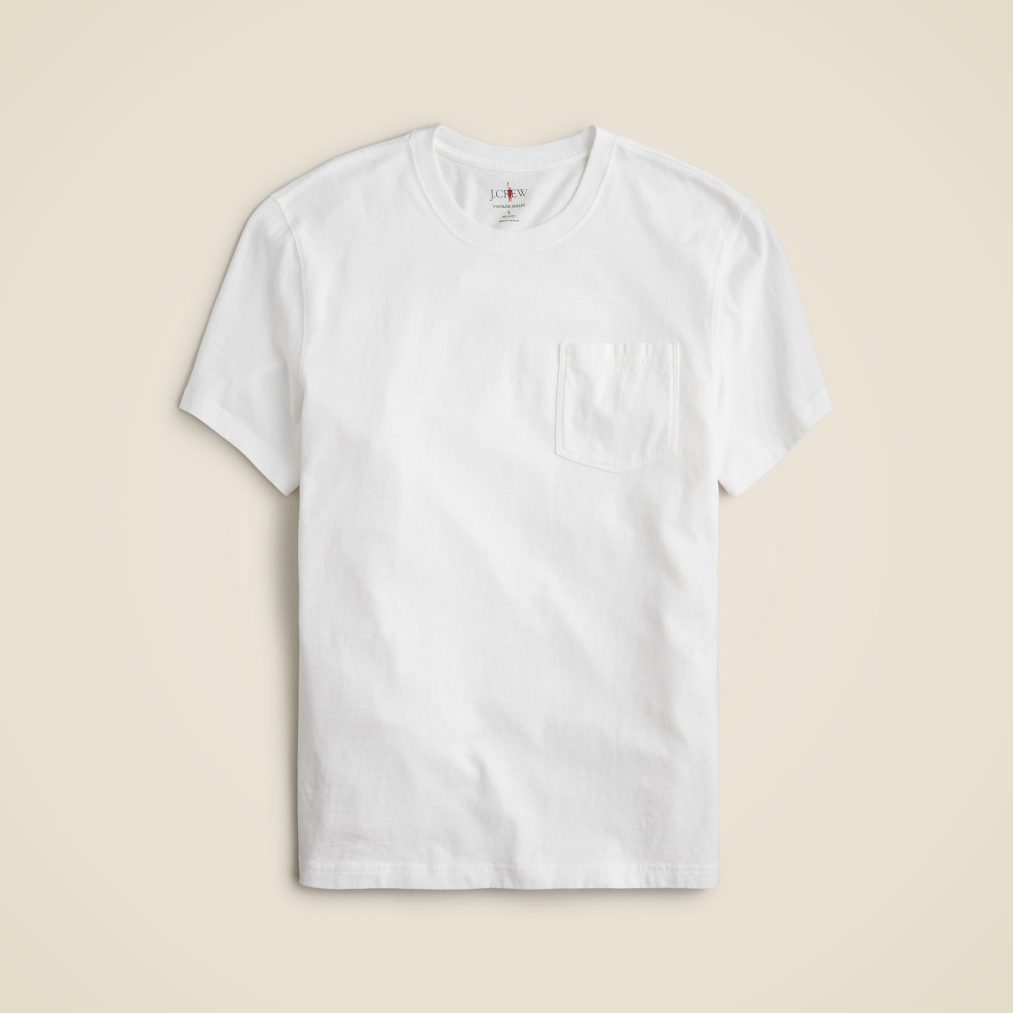  Vintage-wash cotton pocket T-shirt