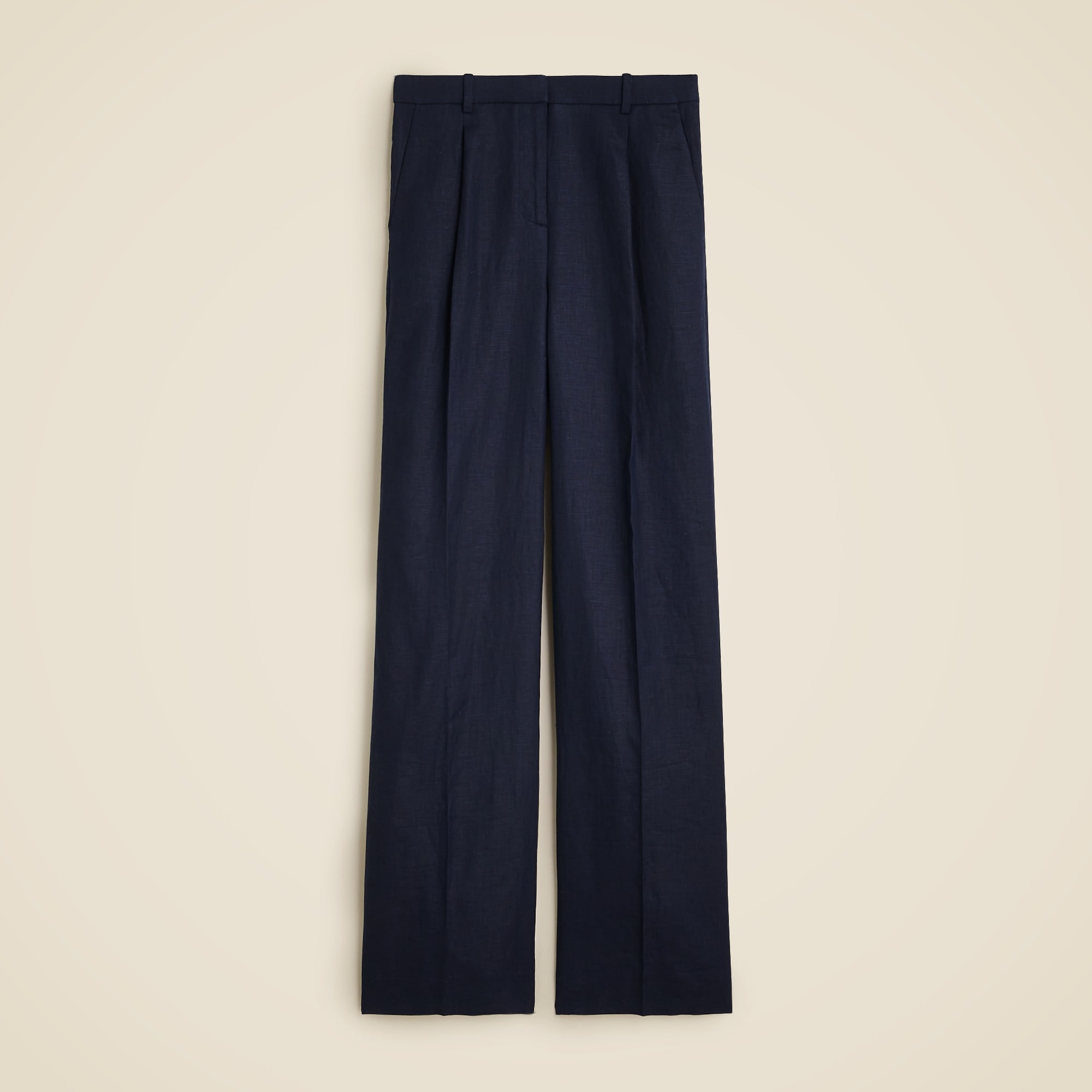 womens Wide-leg essential pant in linen