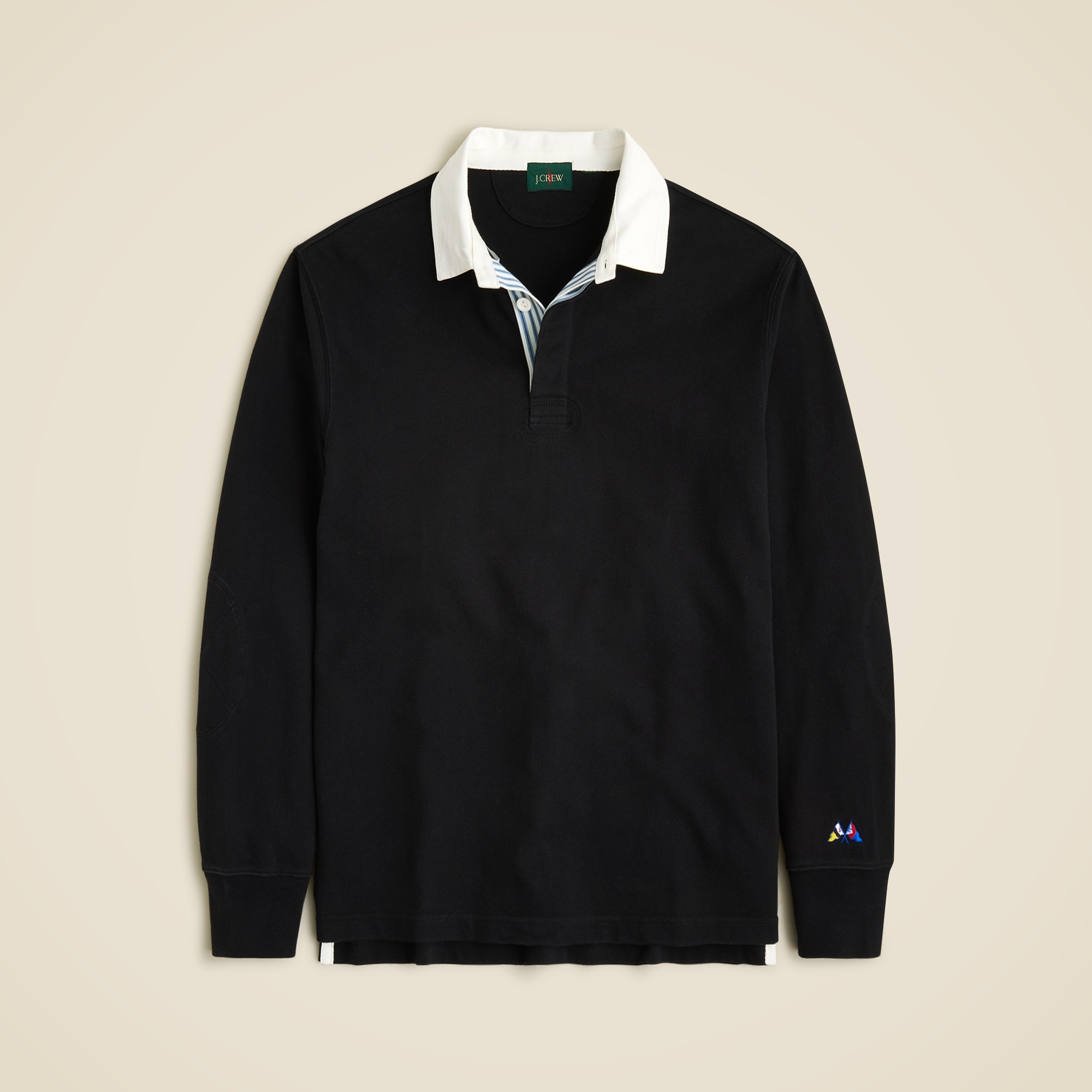  Rugby shirt with striped placket