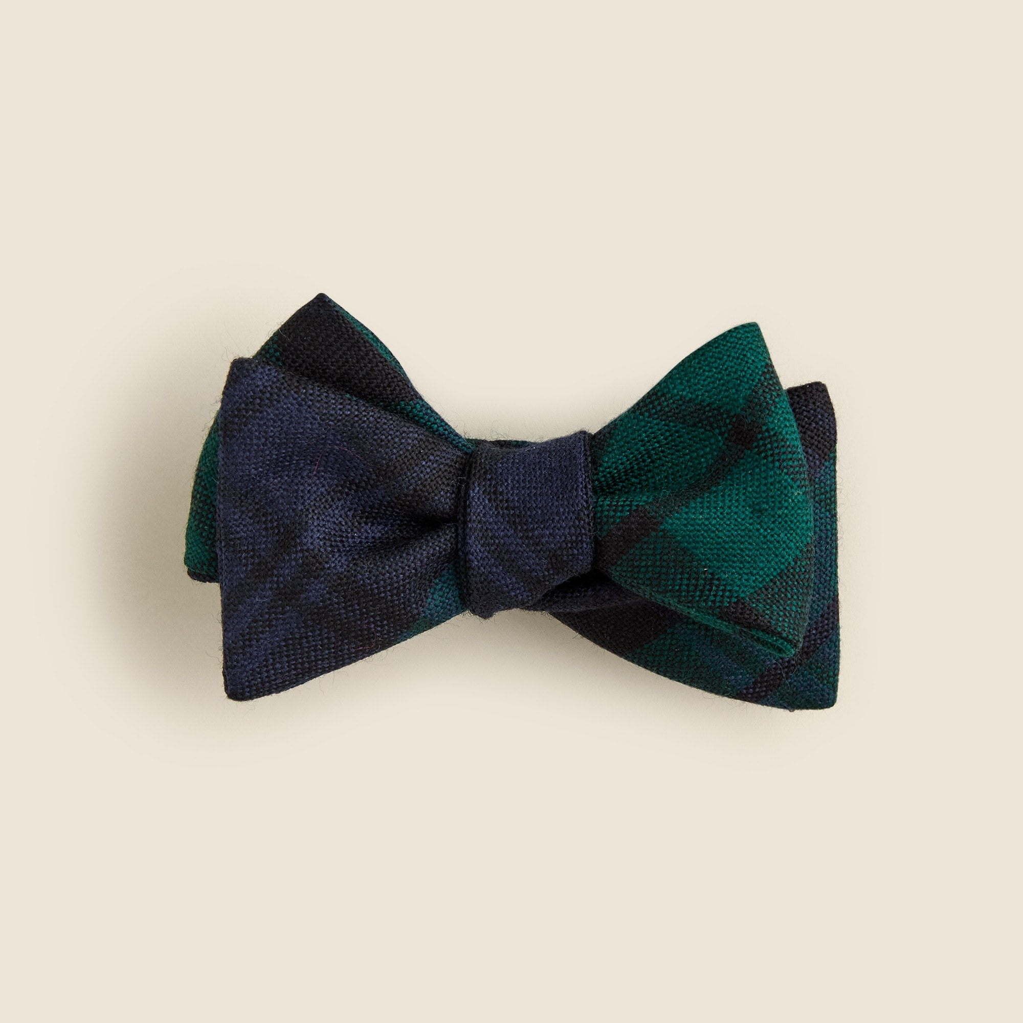 mens Wool tartan bow tie