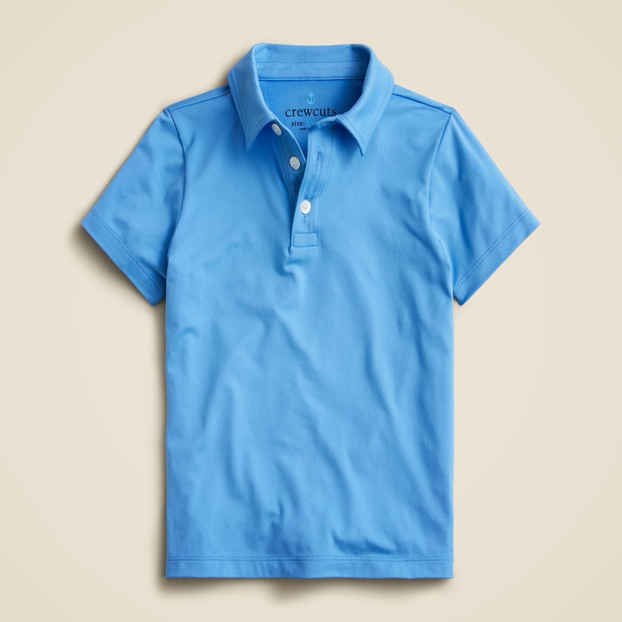  Kids' short-sleeve performance polo