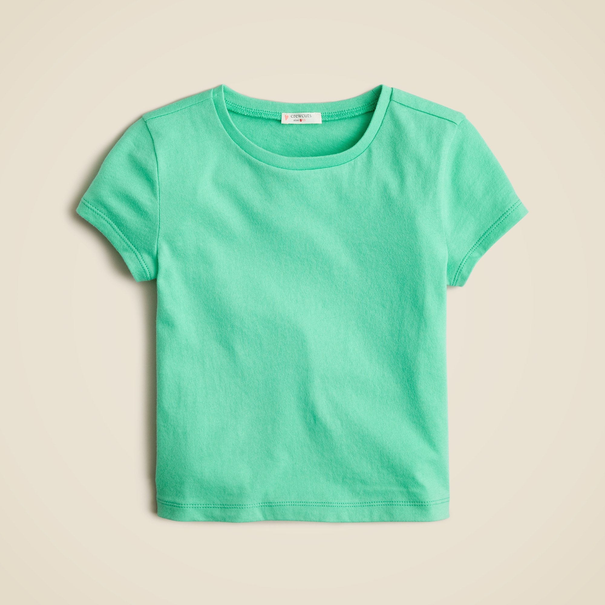 girls Girls' shrunken T-shirt in vintage jersey