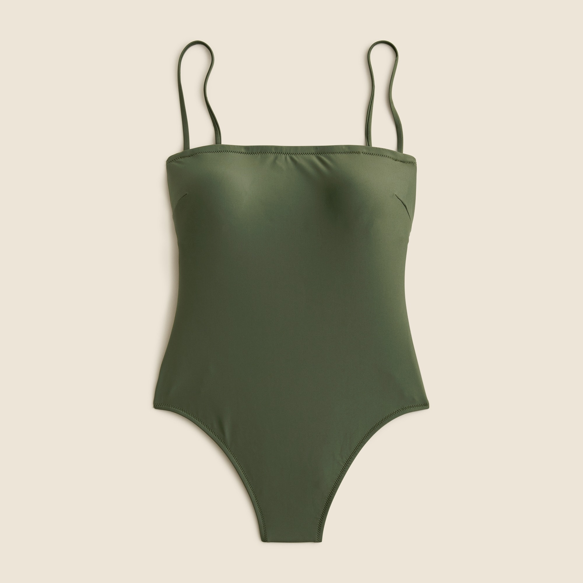  Squareneck one-piece swimsuit