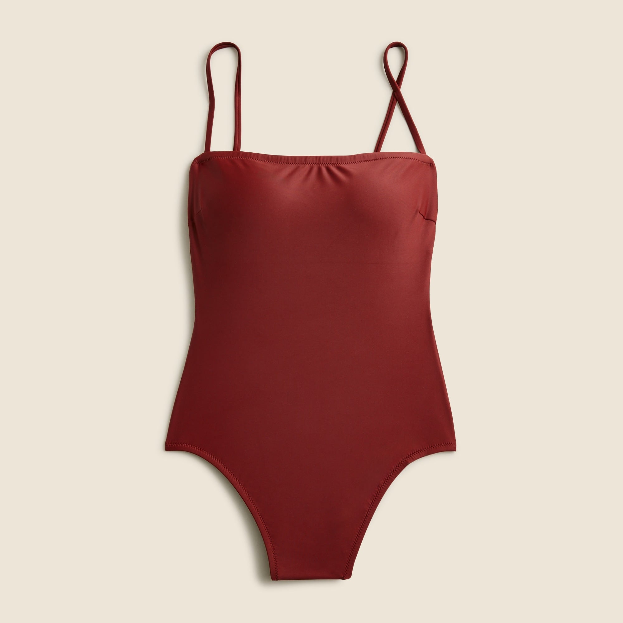  Squareneck one-piece swimsuit