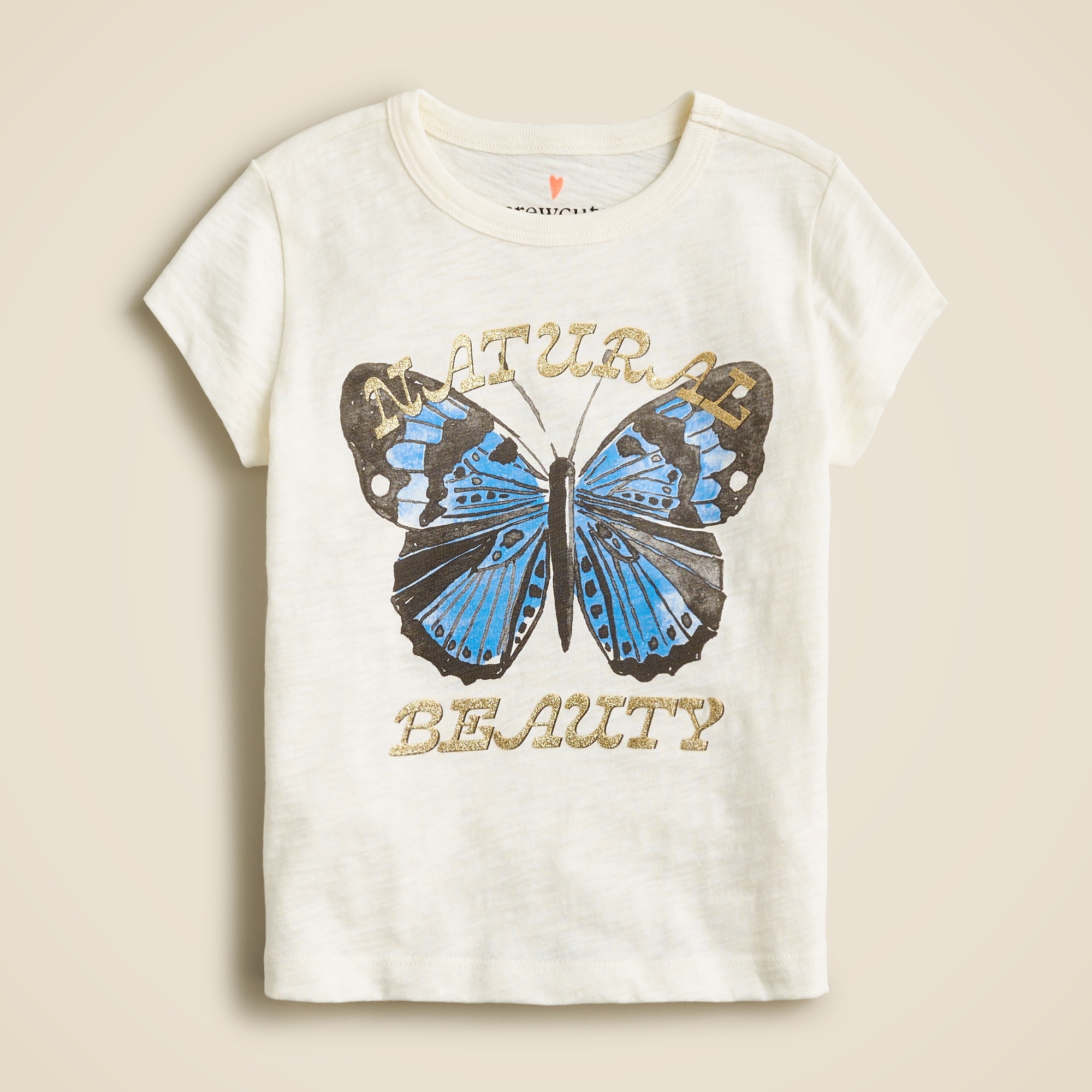  Girls' butterfly graphic T-shirt