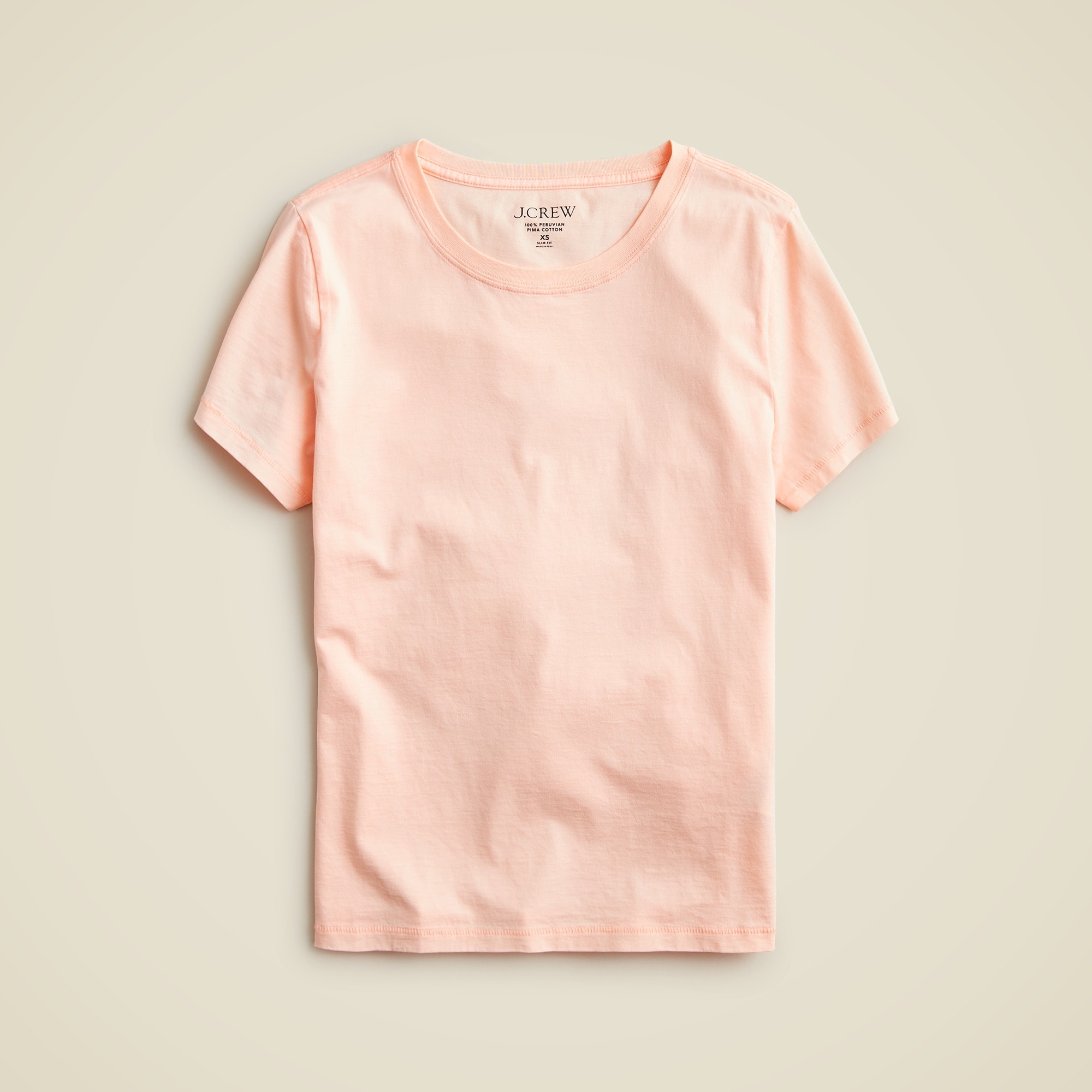 womens Pima cotton slim-fit T-shirt