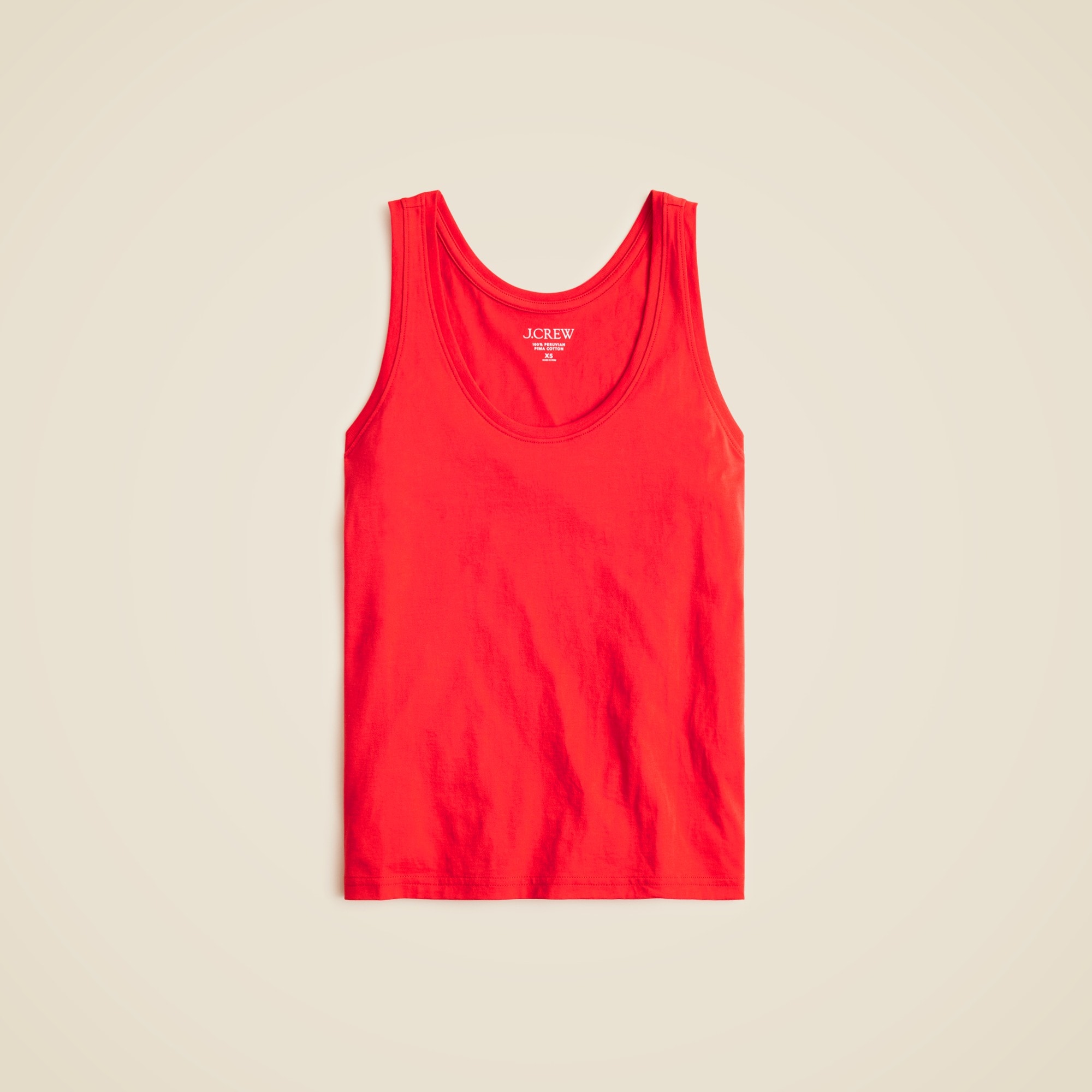 womens Pima cotton scoopneck tank top