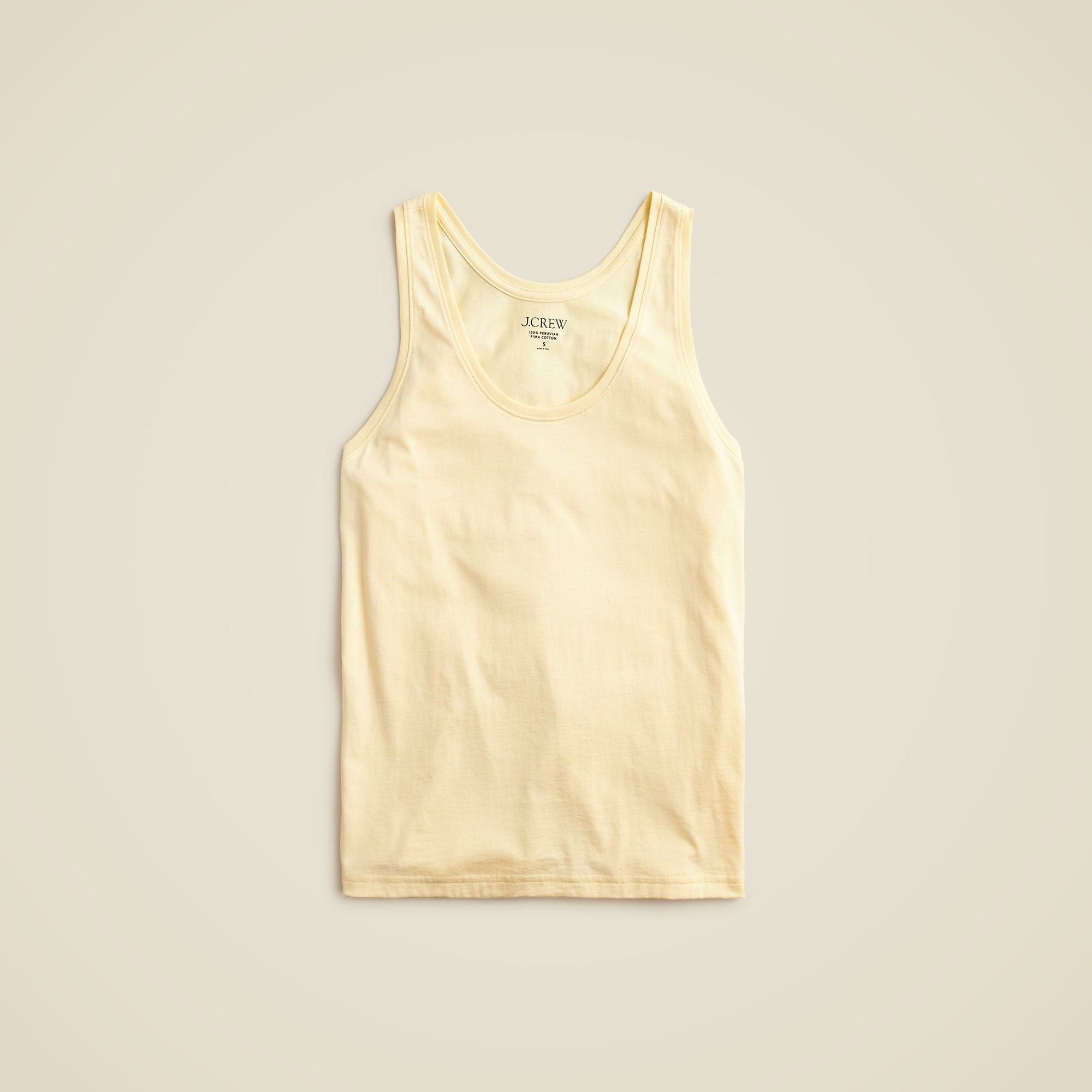 womens Pima cotton scoopneck tank top