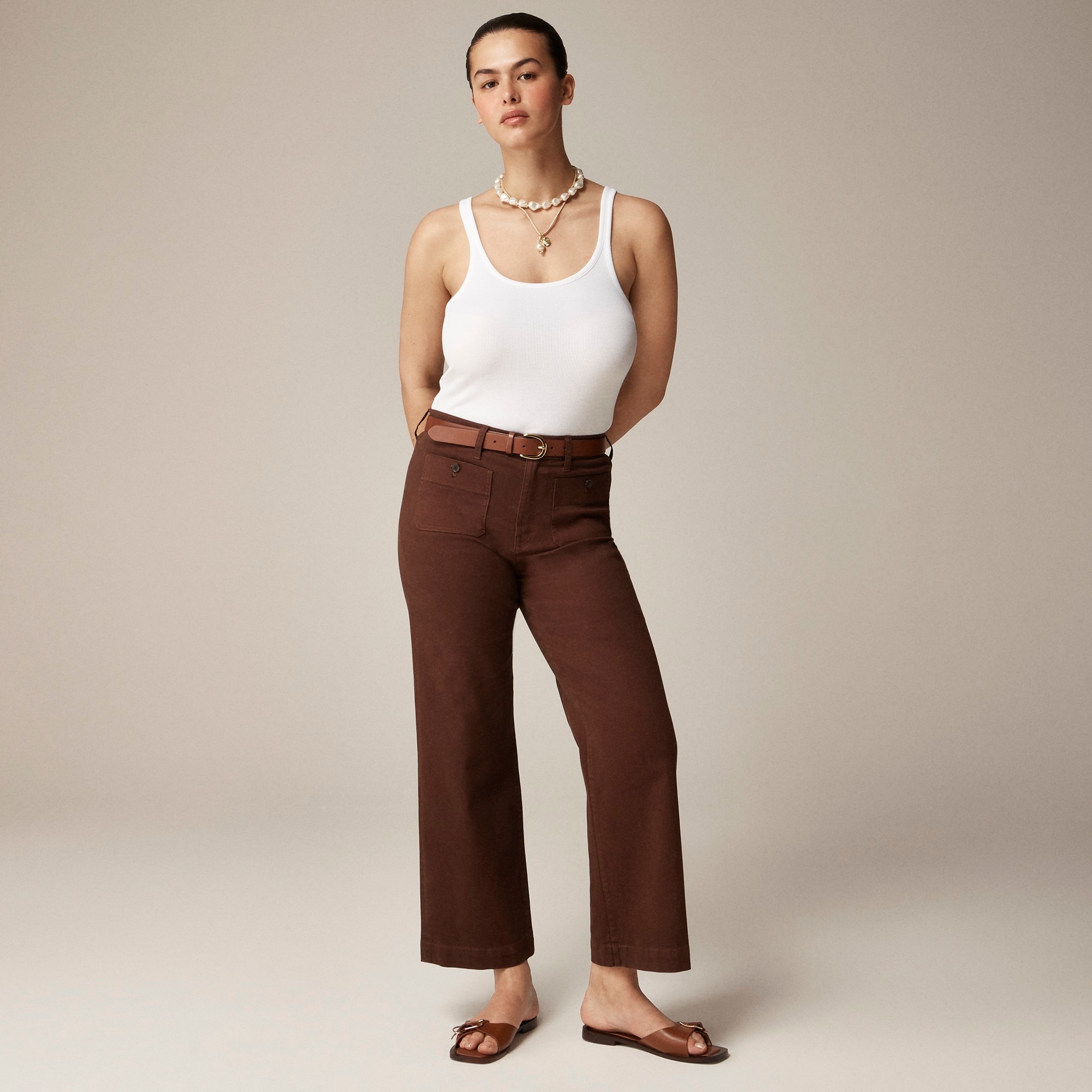  Sailor slim wide-leg chino pant