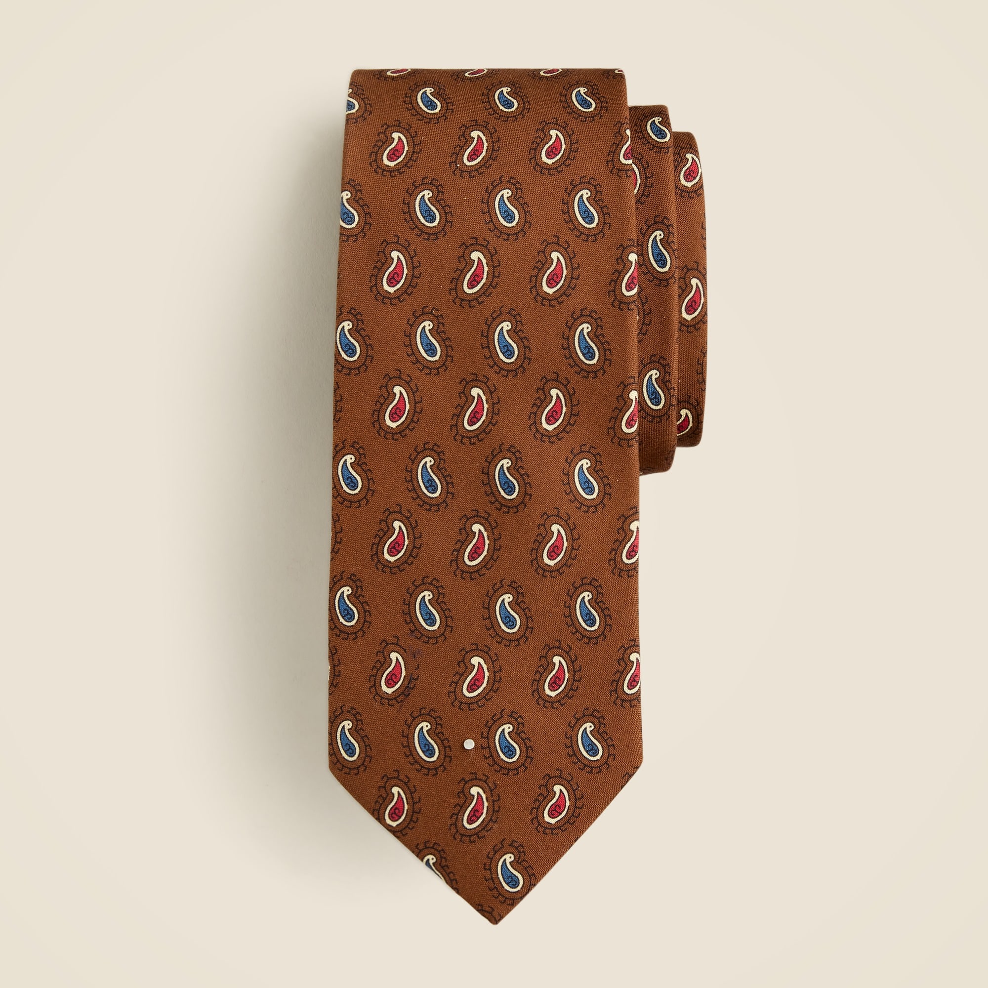  Silk tie in paisley