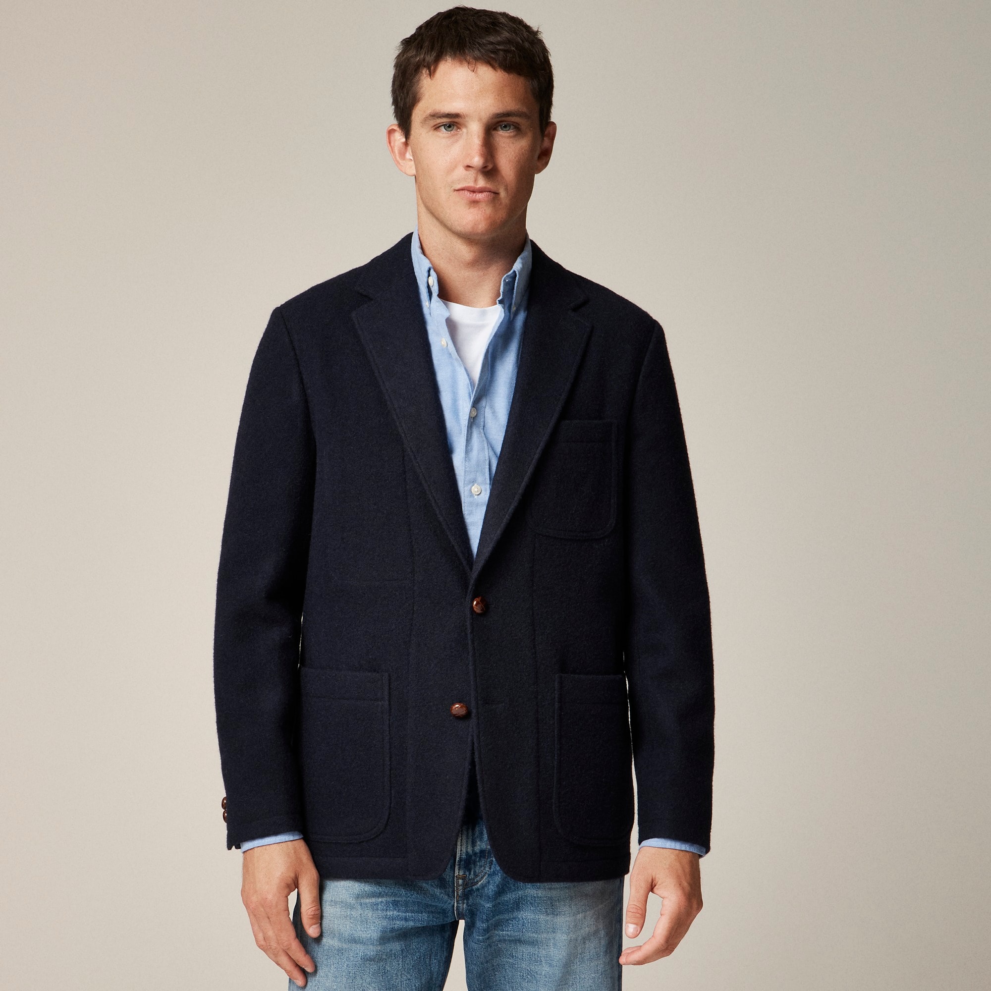 mens Crosby Classic-fit blazer in English Shetland wool