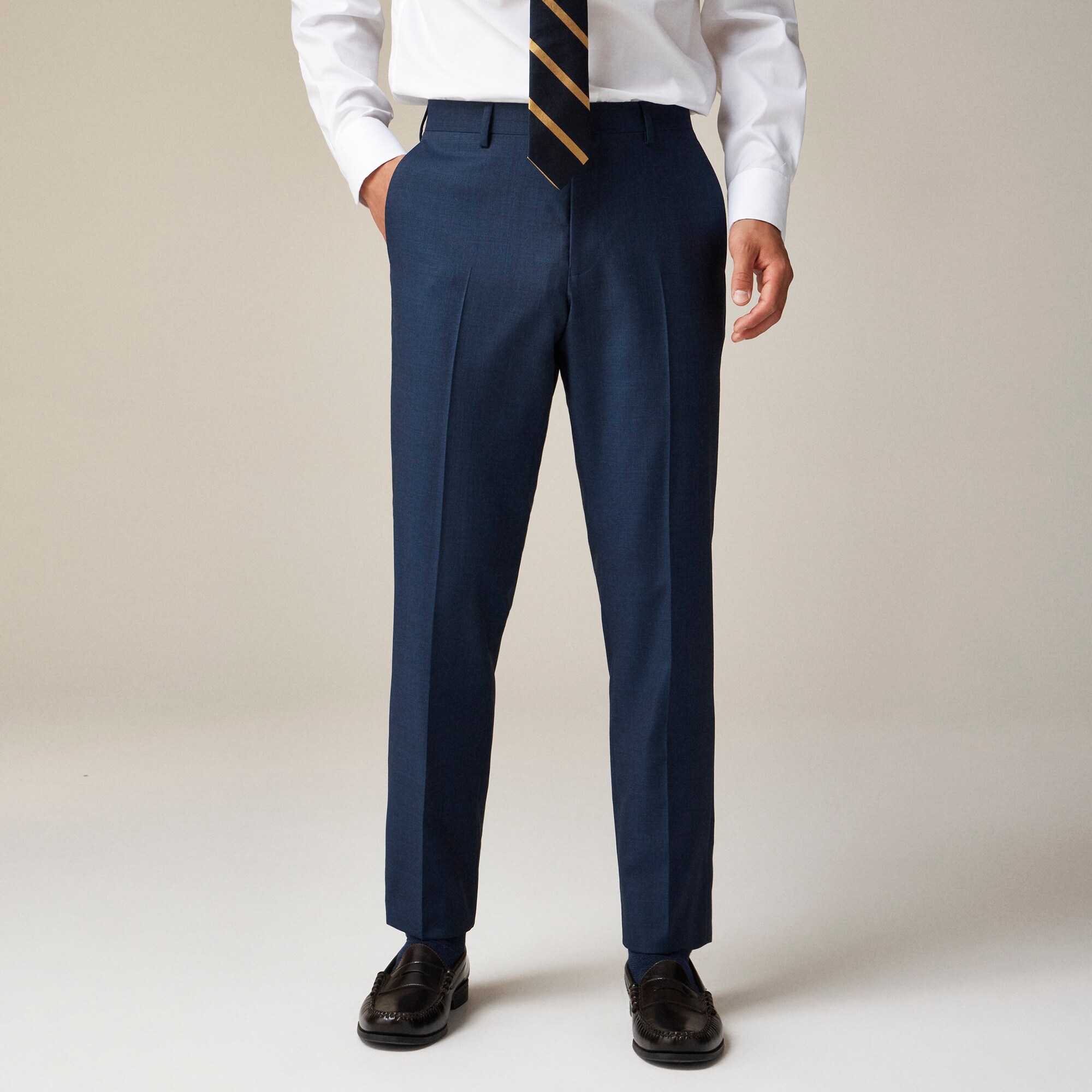 mens Ludlow Slim-fit suit pant in Italian worsted wool