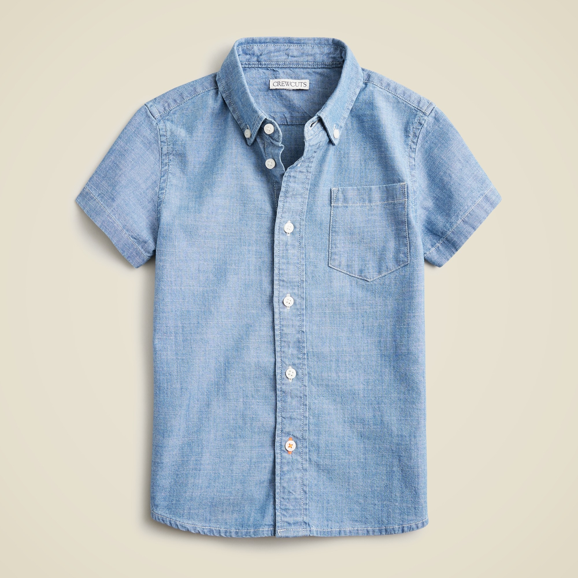 boys Kids' short-sleeve chambray shirt