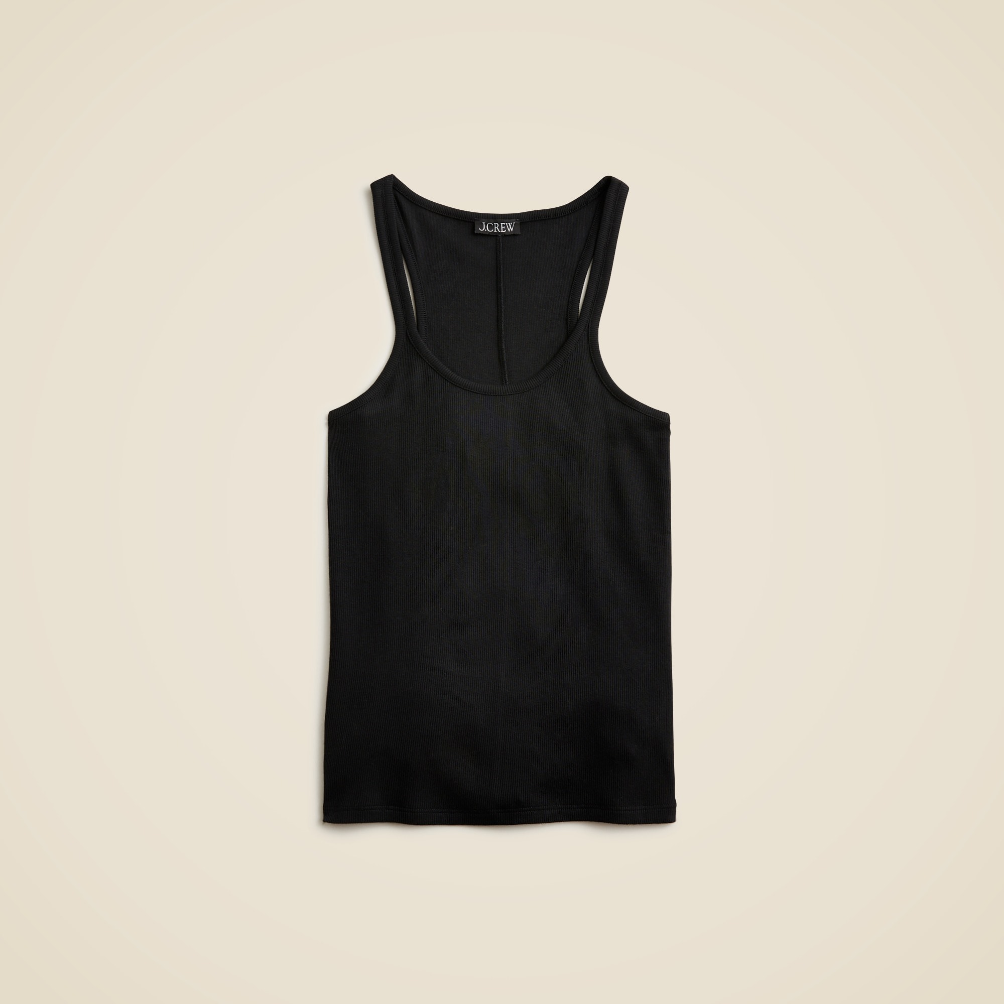 womens Fine rib racerback tank top