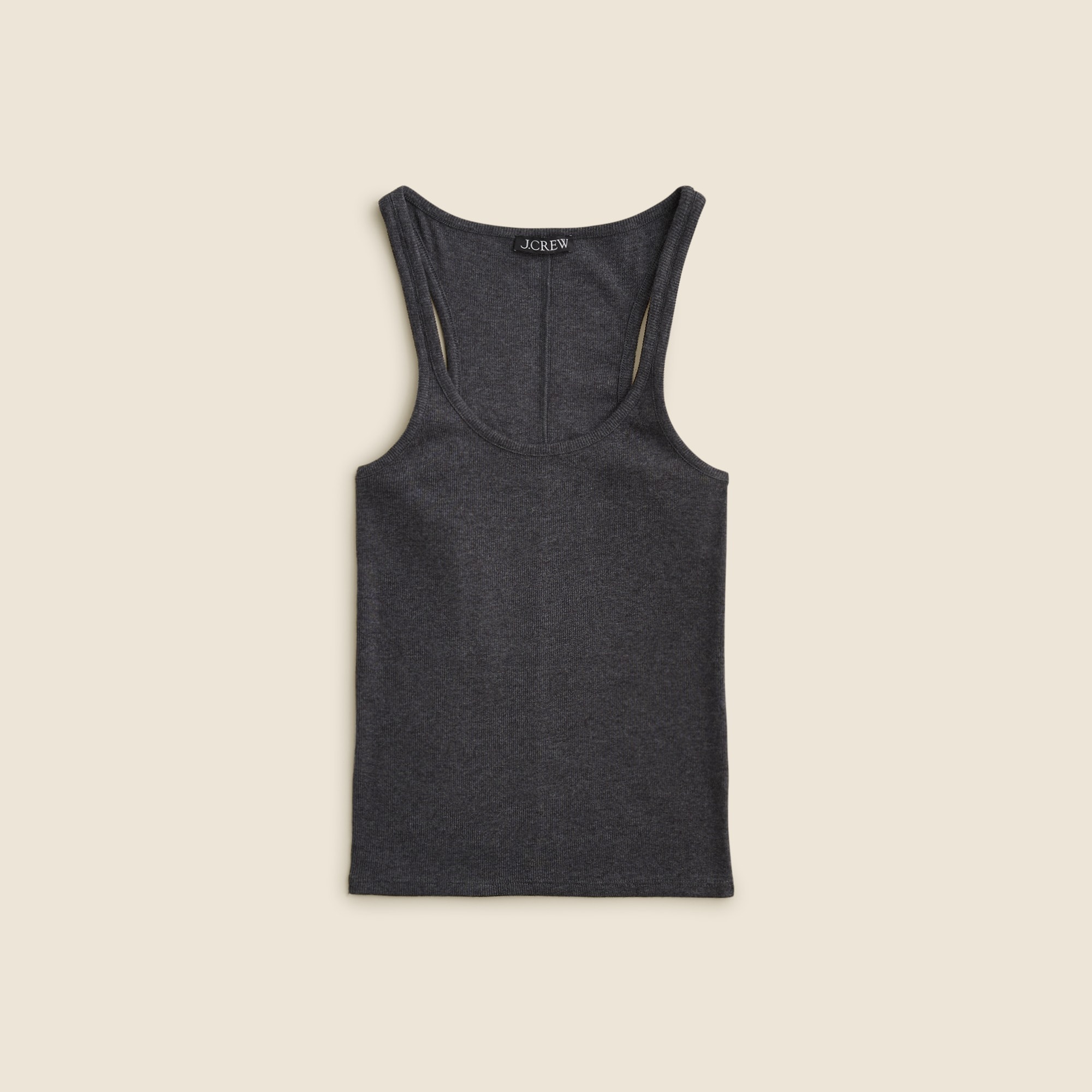 womens Fine rib racerback tank top