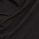 Ruched V-neck top in stretch cotton blend BLACK