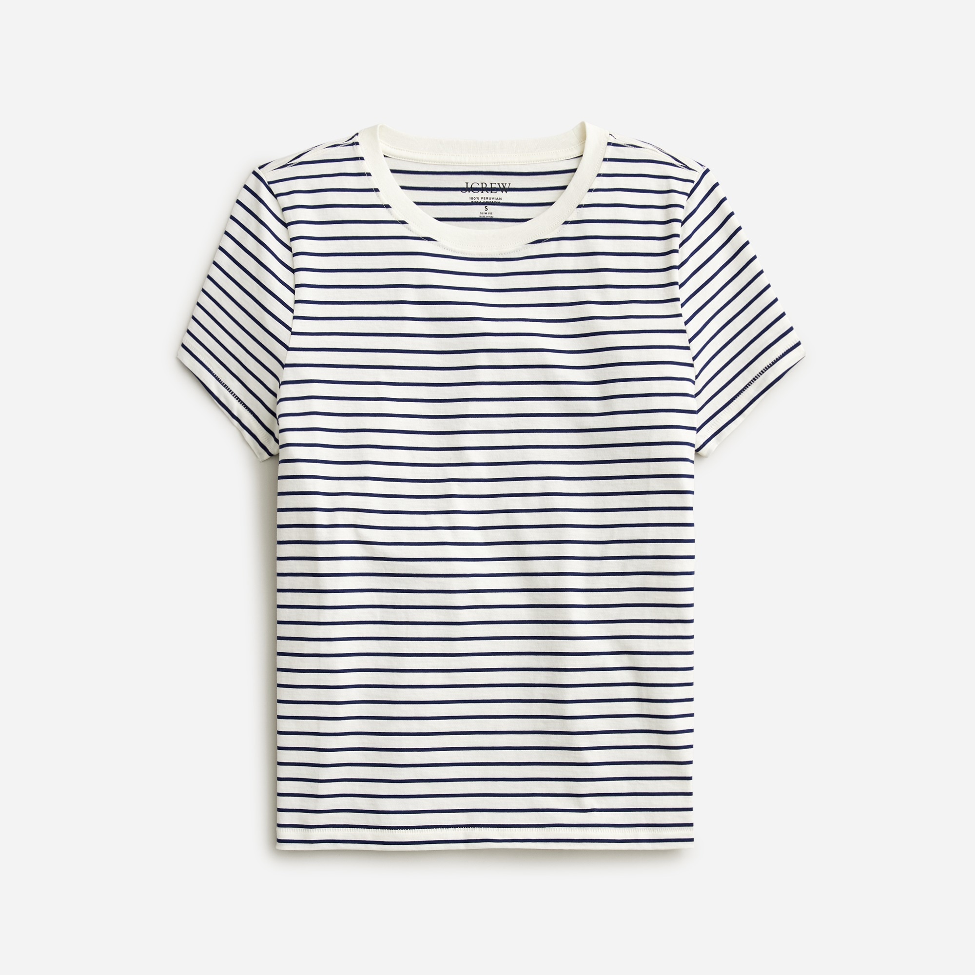  Pima cotton slim-fit T-shirt in stripe