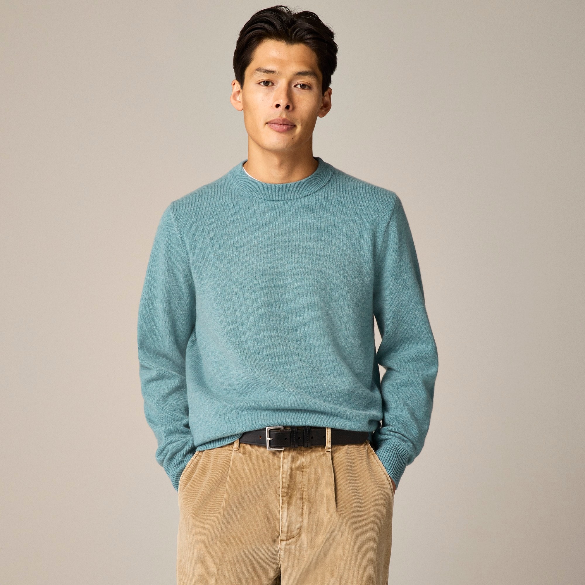 mens Midweight cashmere crewneck sweater