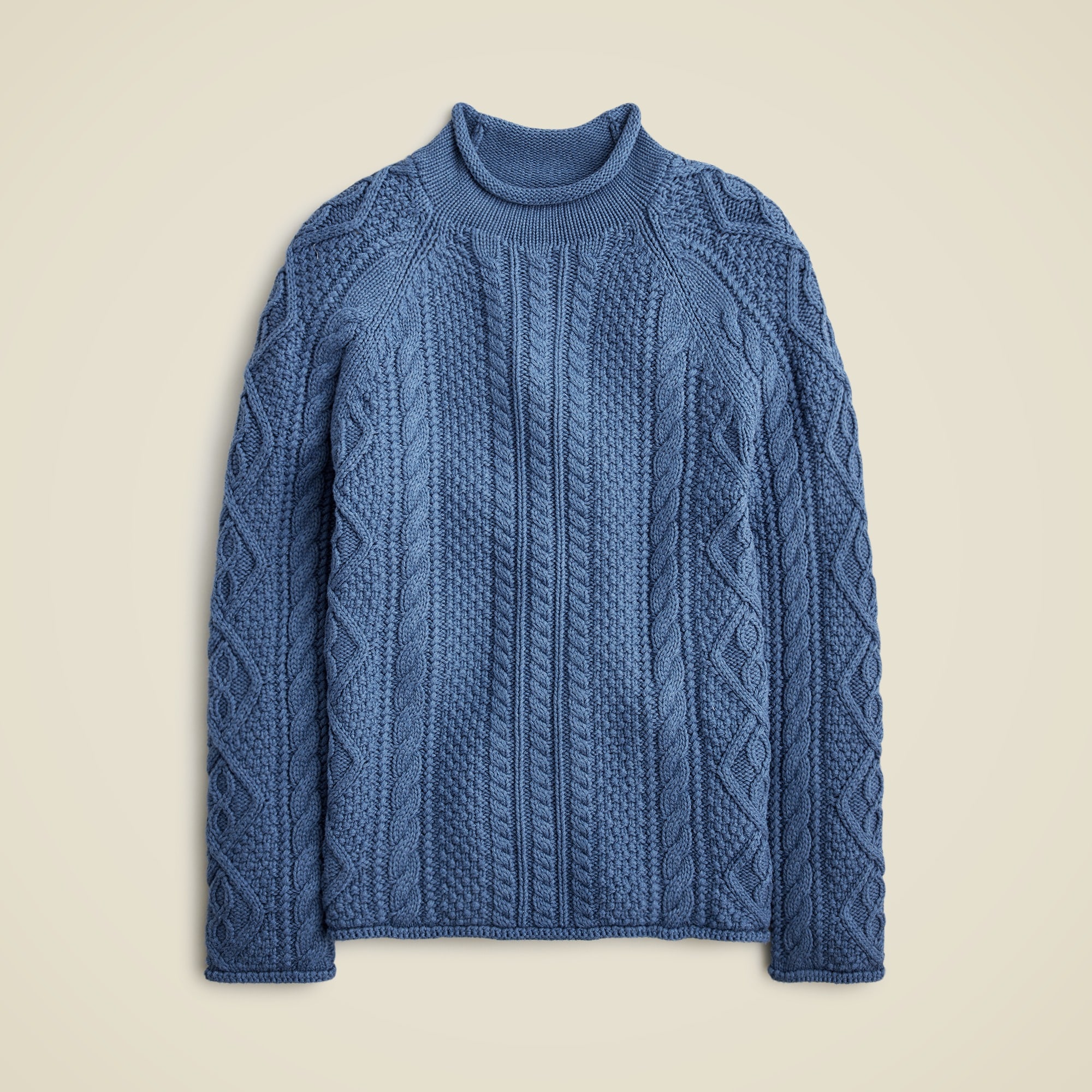  Cotton cable-knit Rollneck&trade; sweater