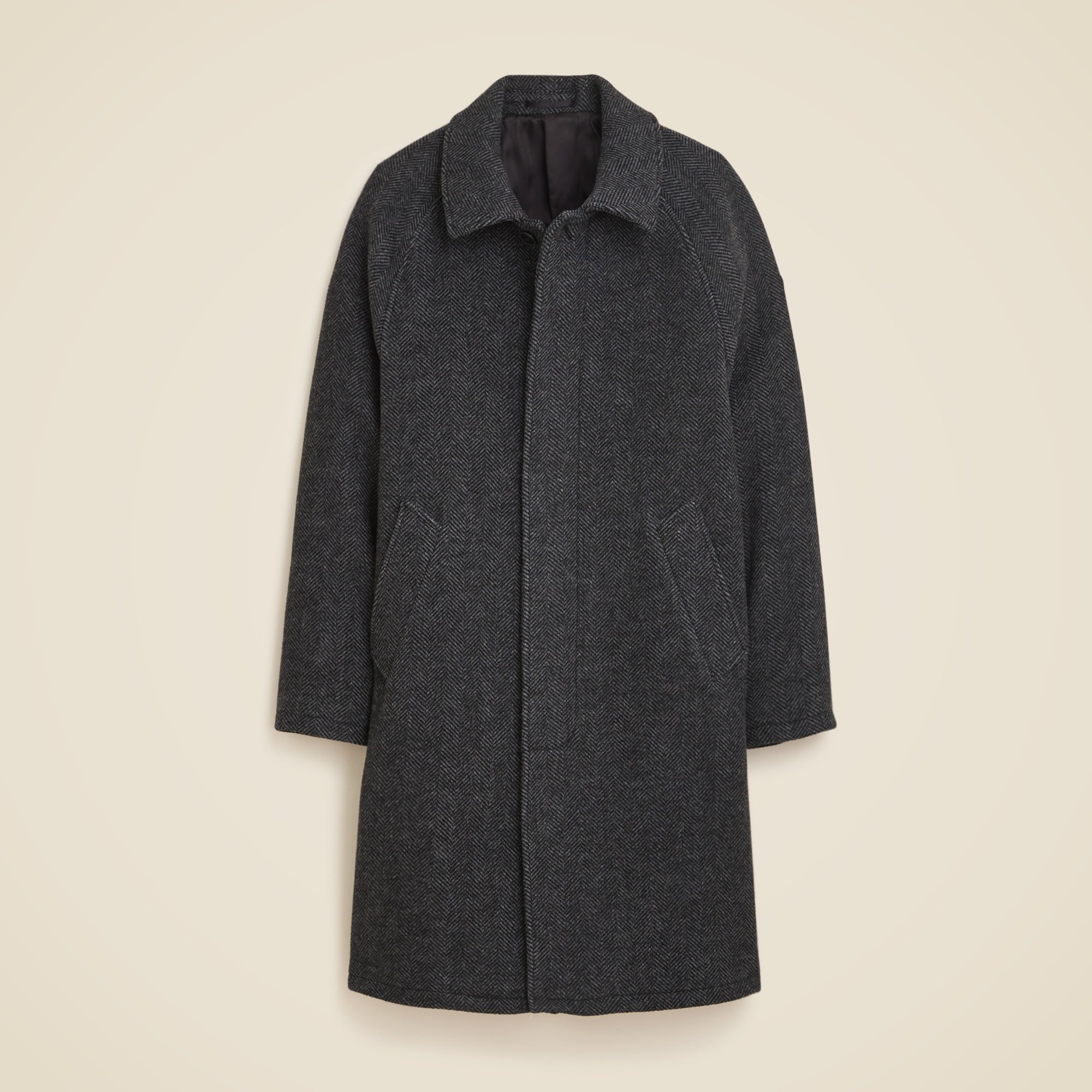 mens Rivington car coat in wool-blend herringbone